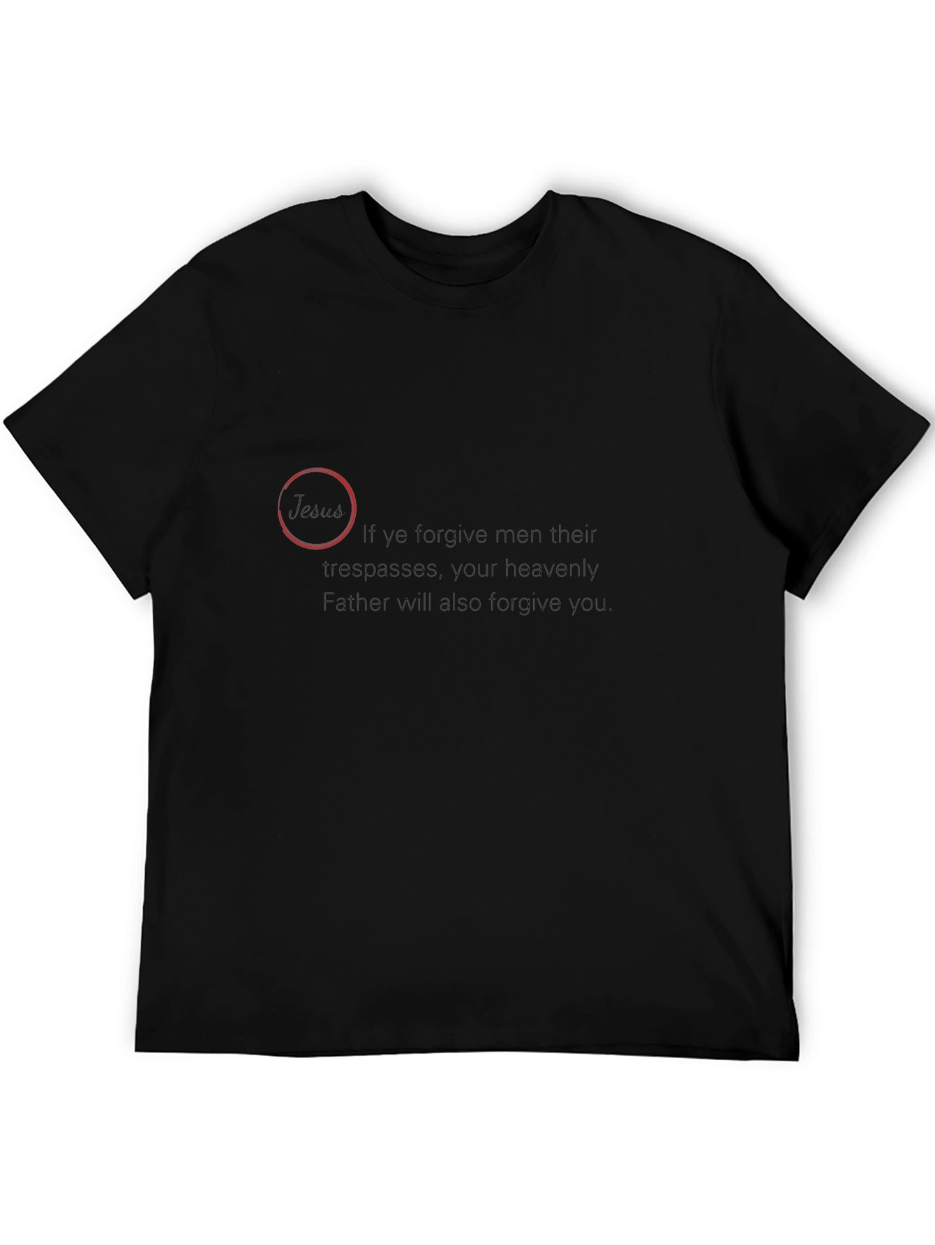 Forgiveness Graphic Black T-Shirt