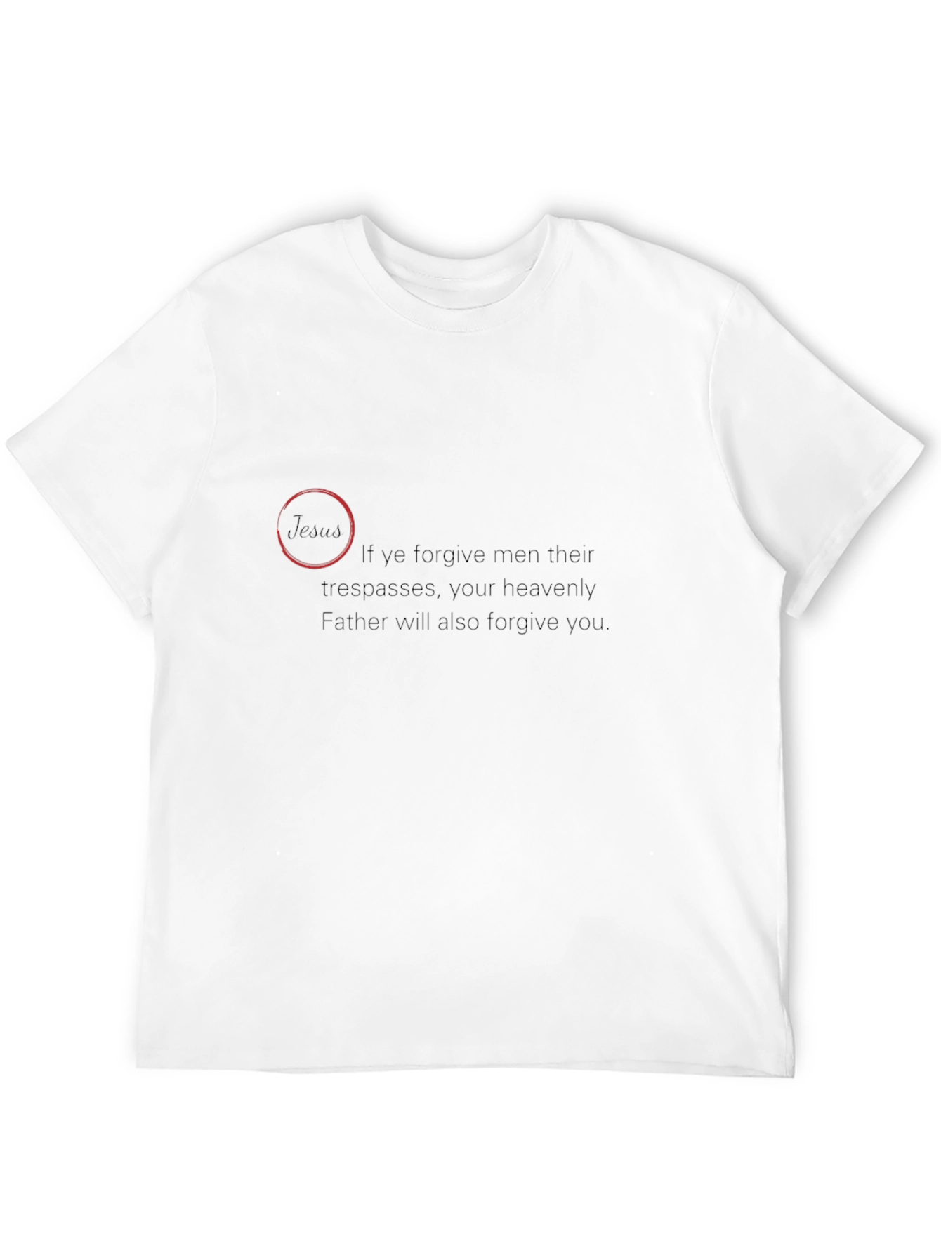 Forgiveness Graphic Black T-Shirt