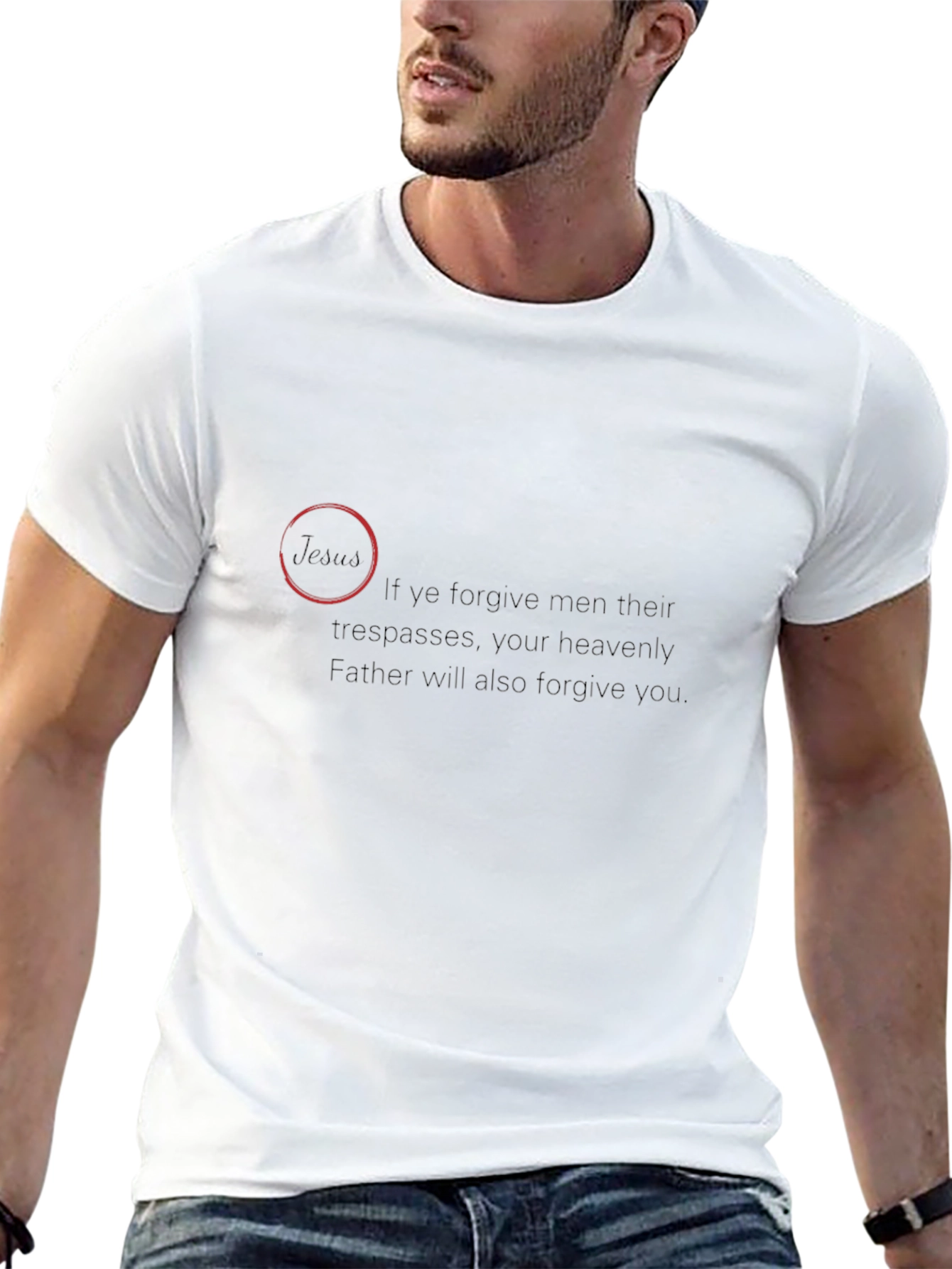 Forgiveness Graphic Black T-Shirt