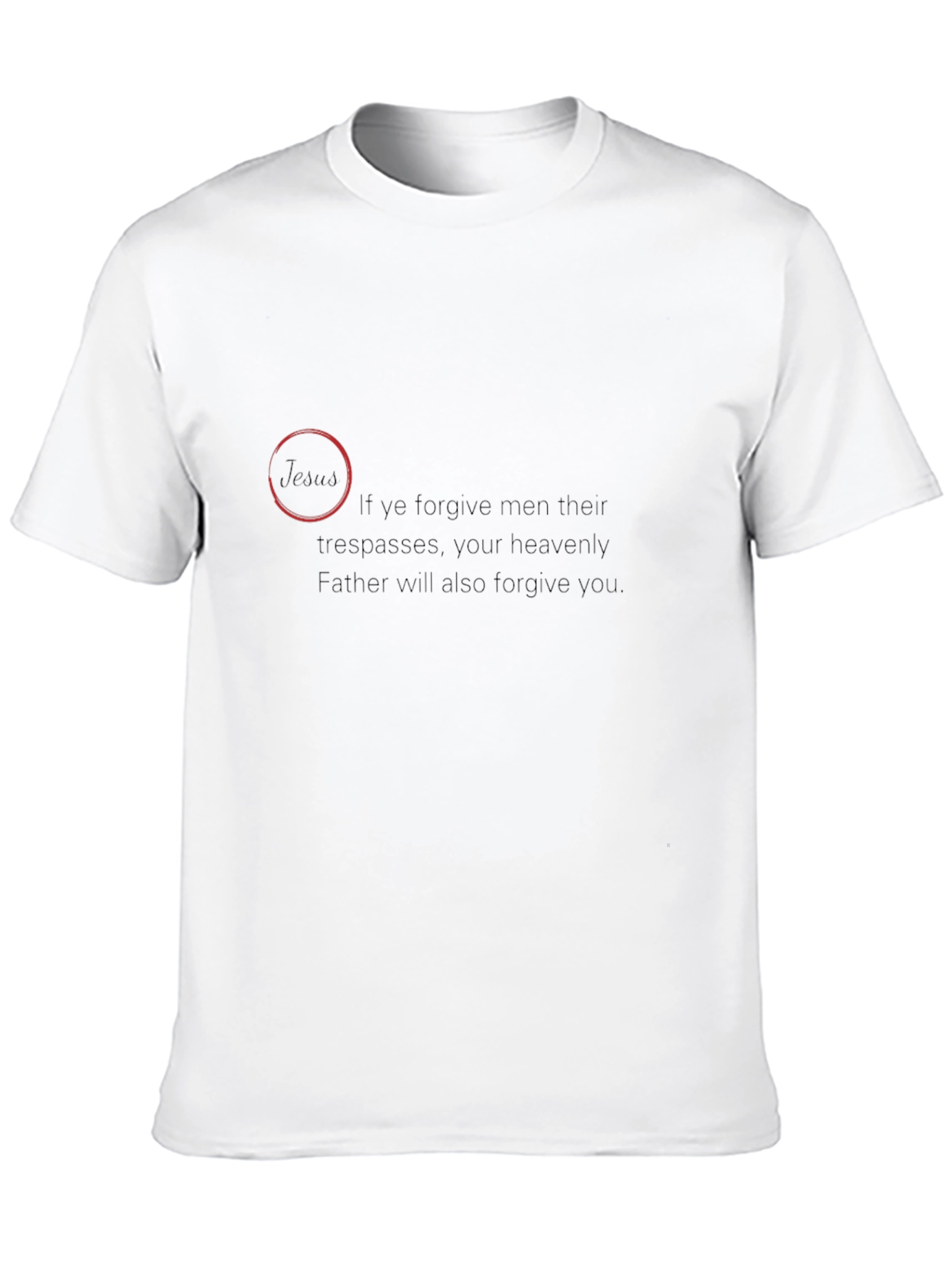 Forgiveness Graphic Black T-Shirt