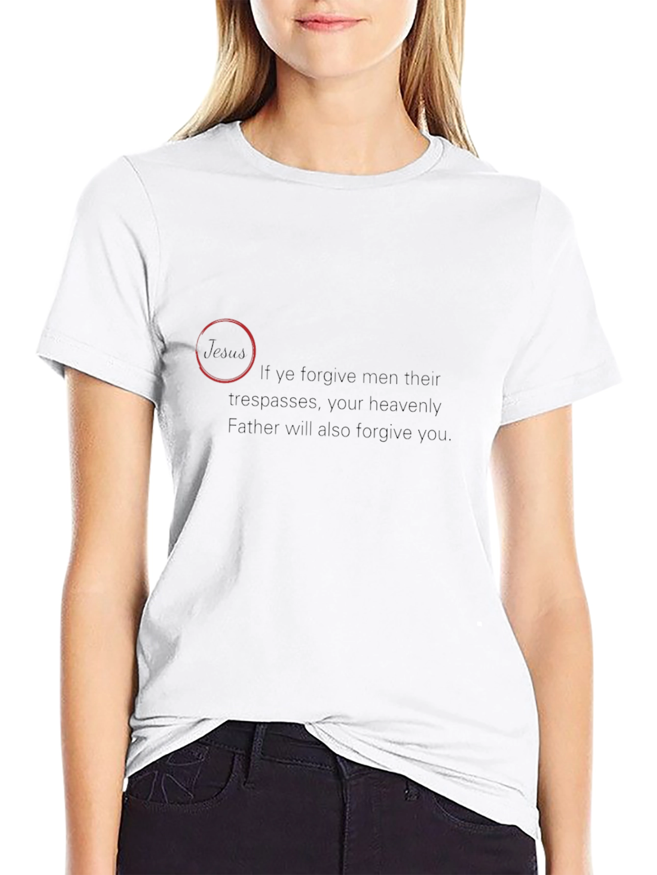 Forgiveness Graphic Black T-Shirt
