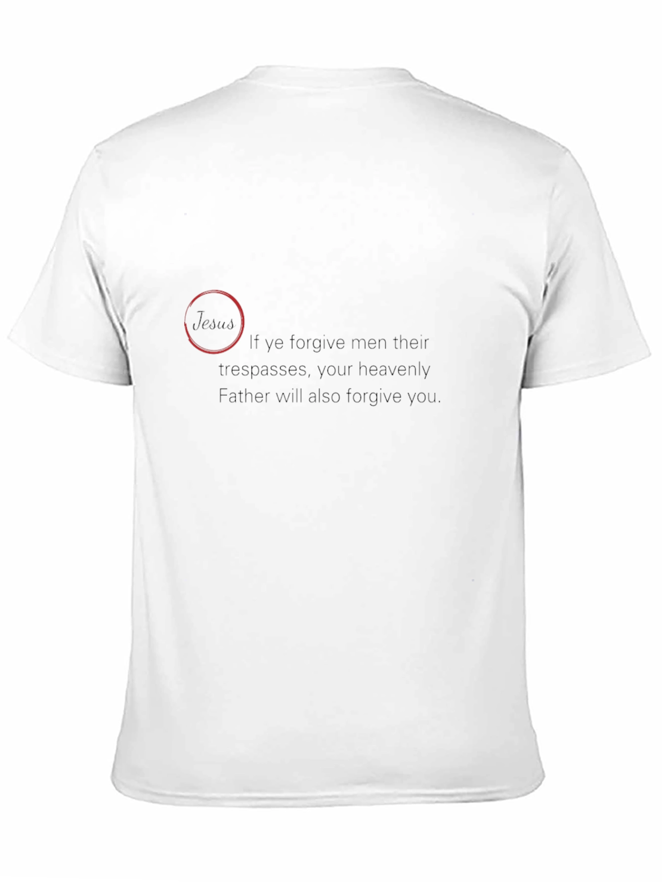 Forgiveness Graphic Black T-Shirt