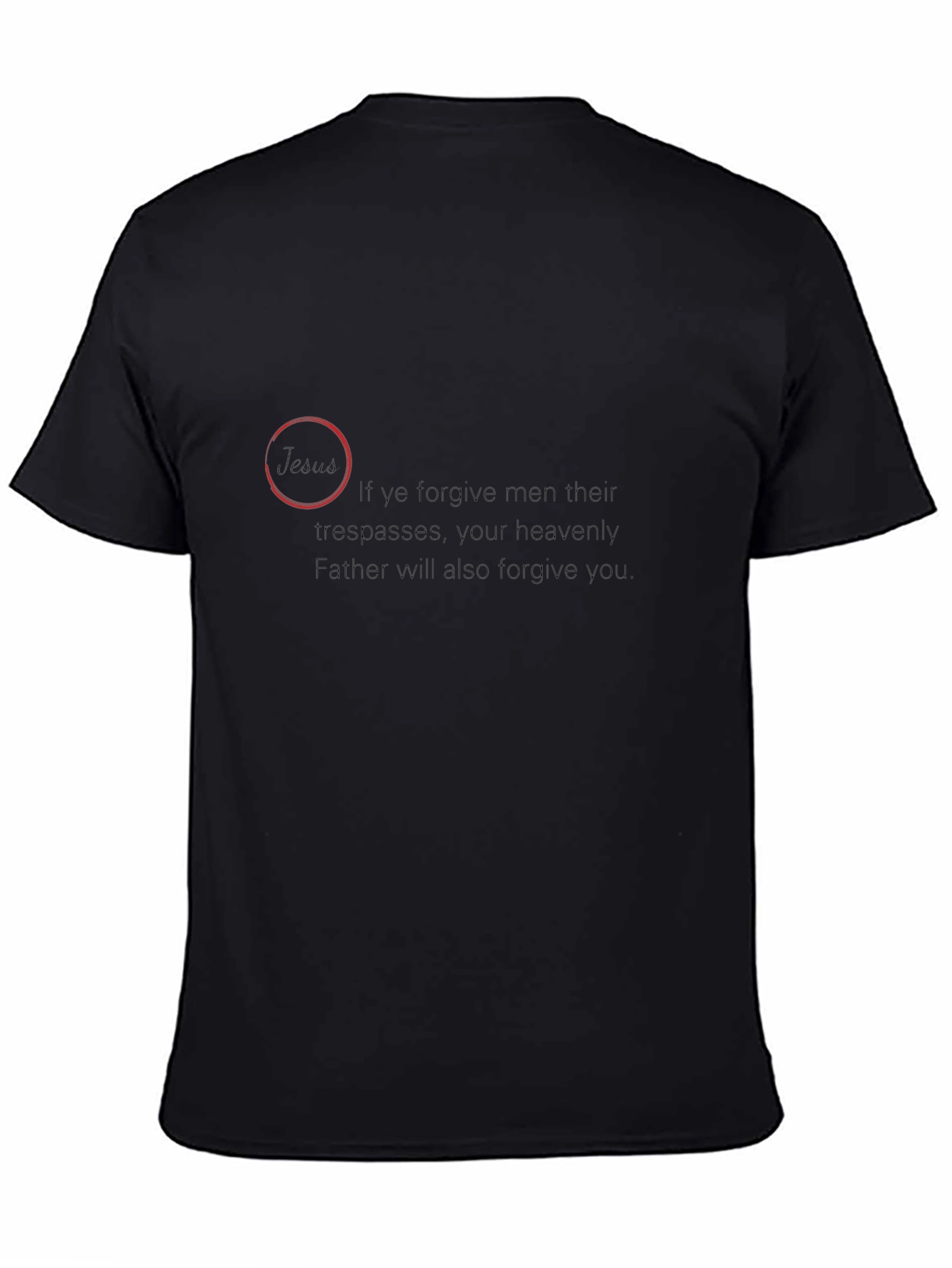Forgiveness Graphic Black T-Shirt