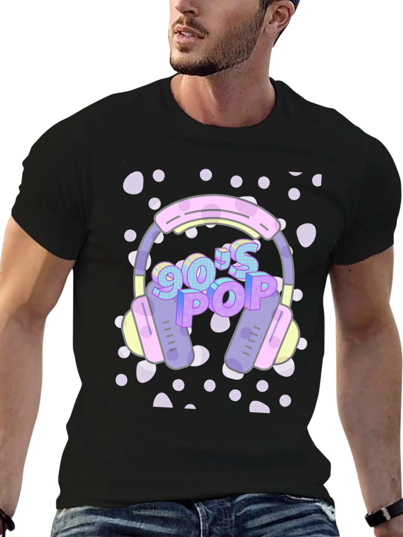 90s Pop Headphone Graphic Tee