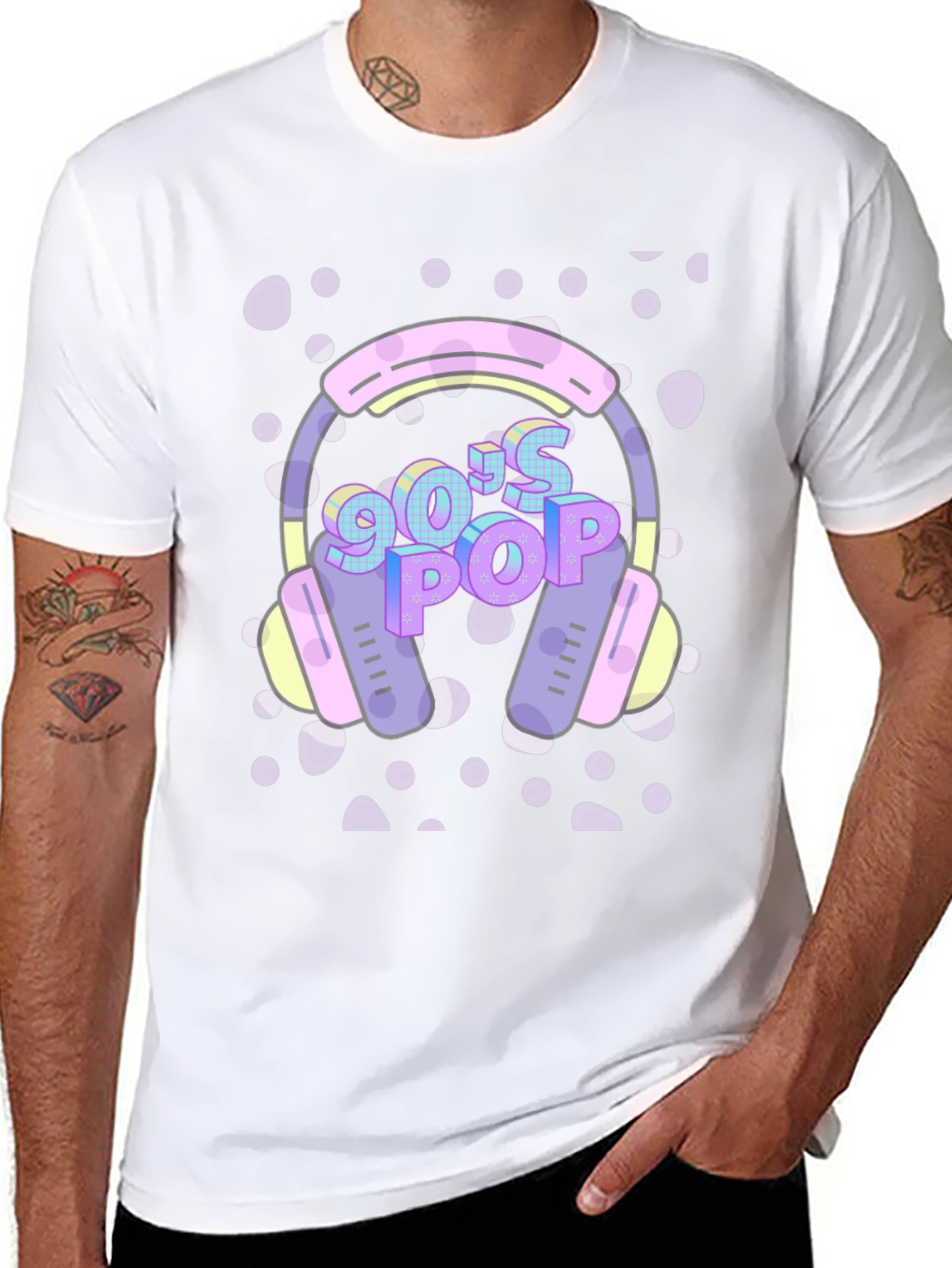 90s Pop Headphone Graphic Tee