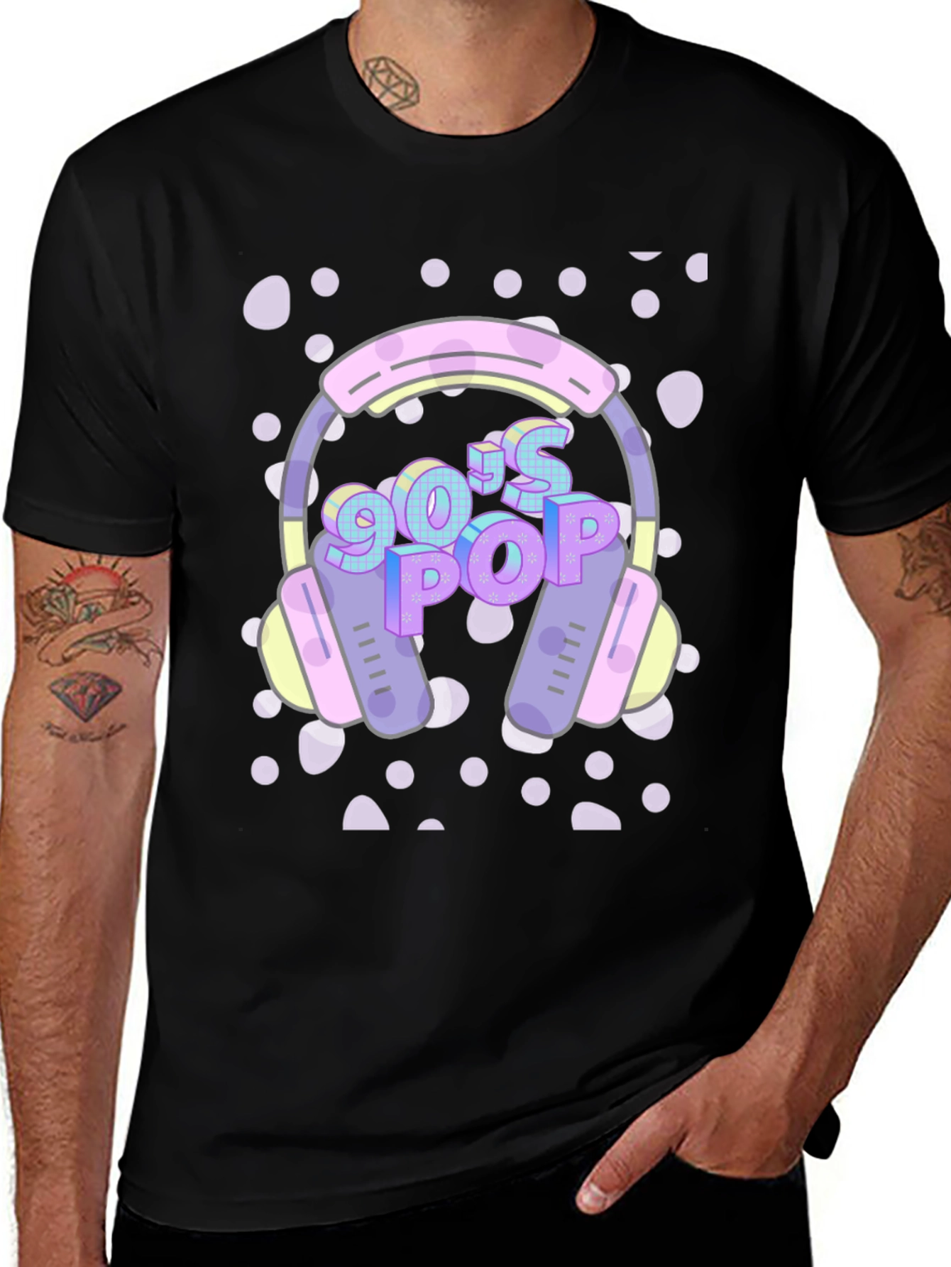 90s Pop Headphone Graphic Tee