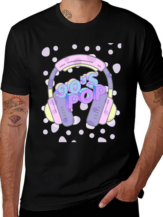 90s Pop Headphone Graphic Tee