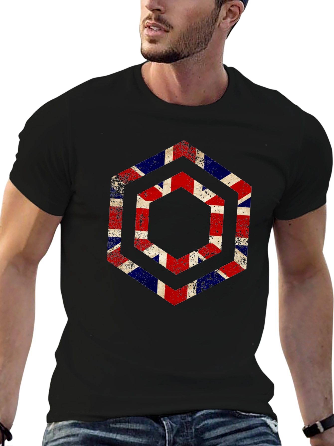 Union Jack Hexagon Graphic Tee