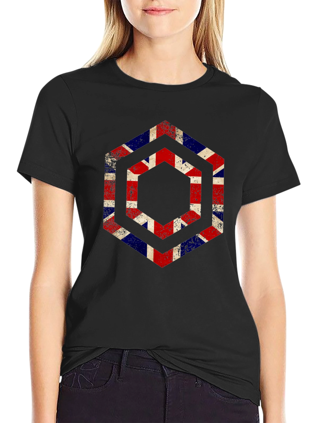 Union Jack Hexagon Graphic Tee