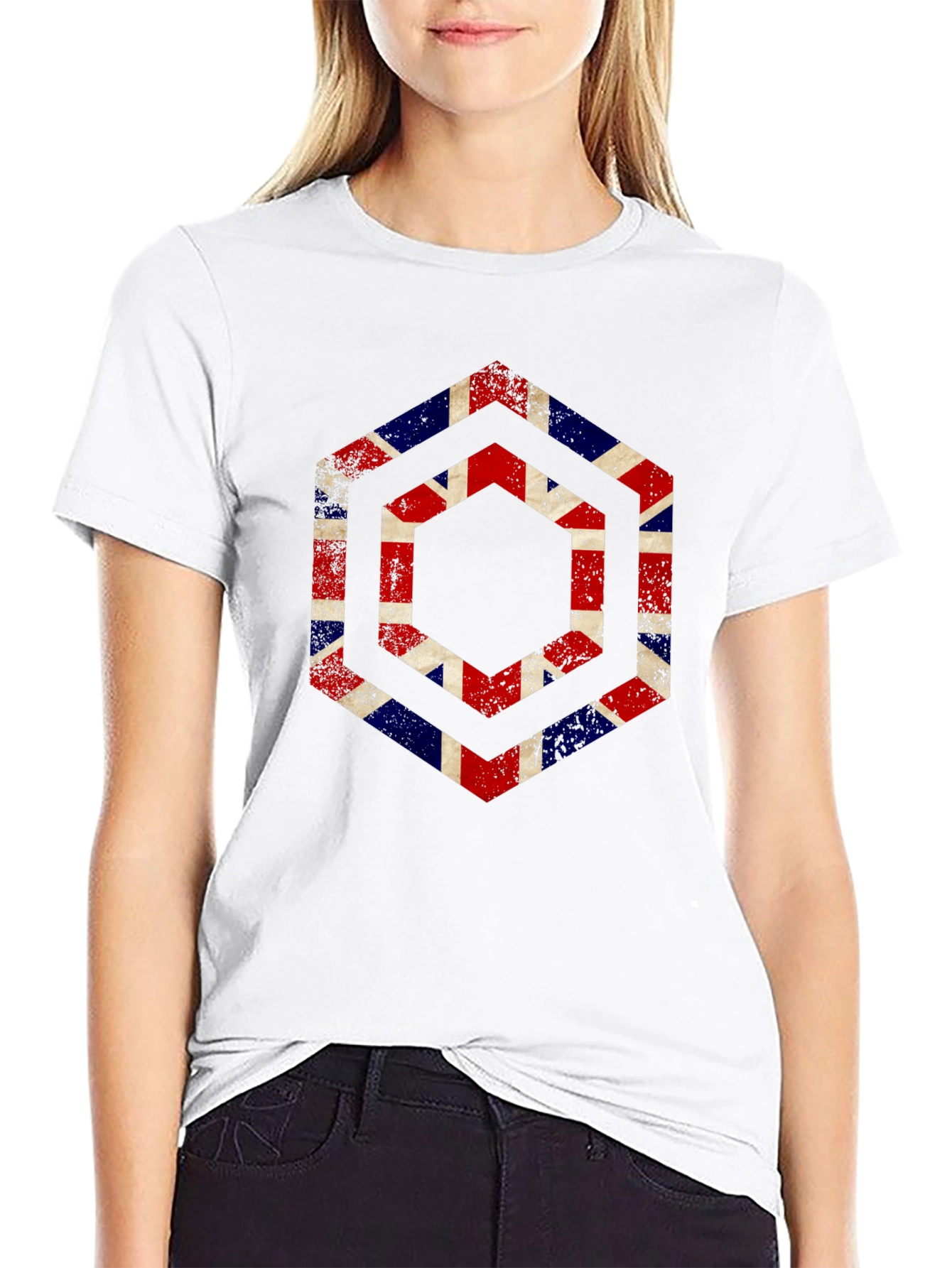 Union Jack Hexagon Graphic Tee