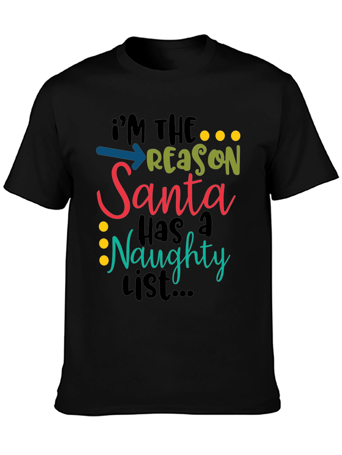 Naughty List T-Shirt - Holiday Fun