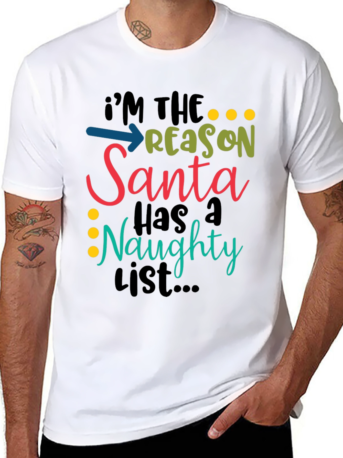 Naughty List T-Shirt - Holiday Fun