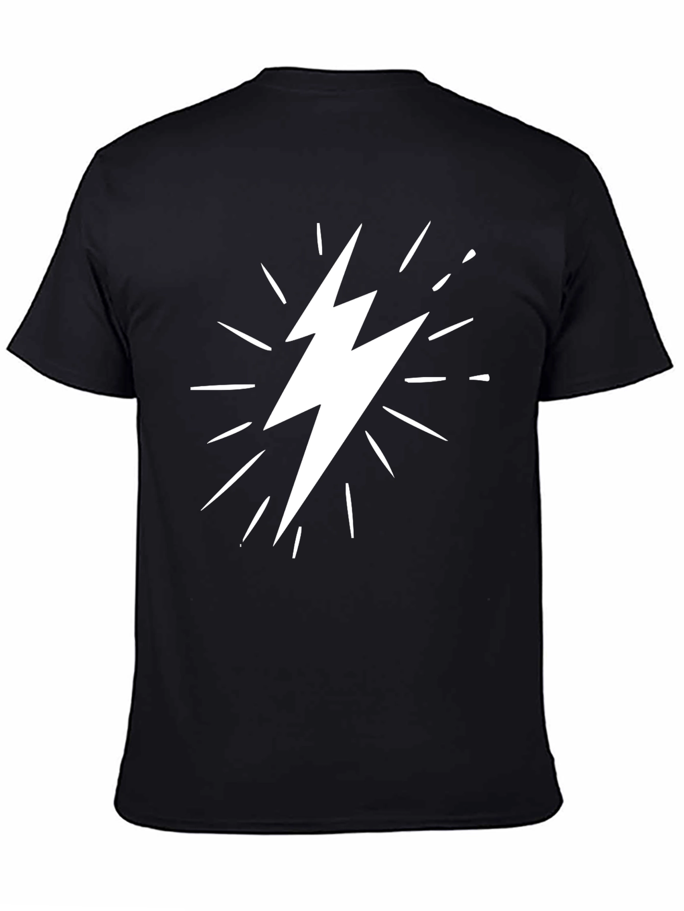 Lightning Bolt Graphic Tee - Classic Black T-Shirt