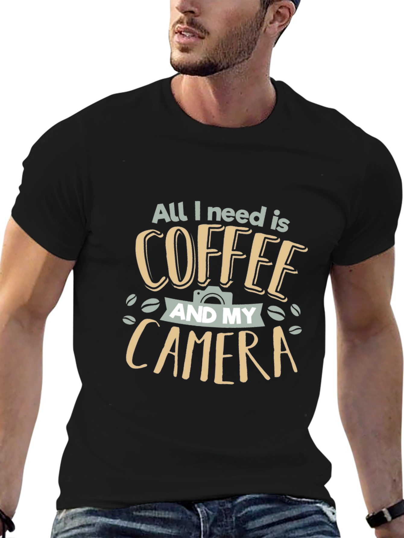 Coffee and Camera Graphic Tee