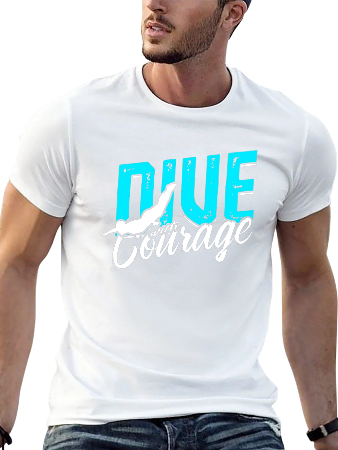 Dive with Courage Graphic T-Shirt