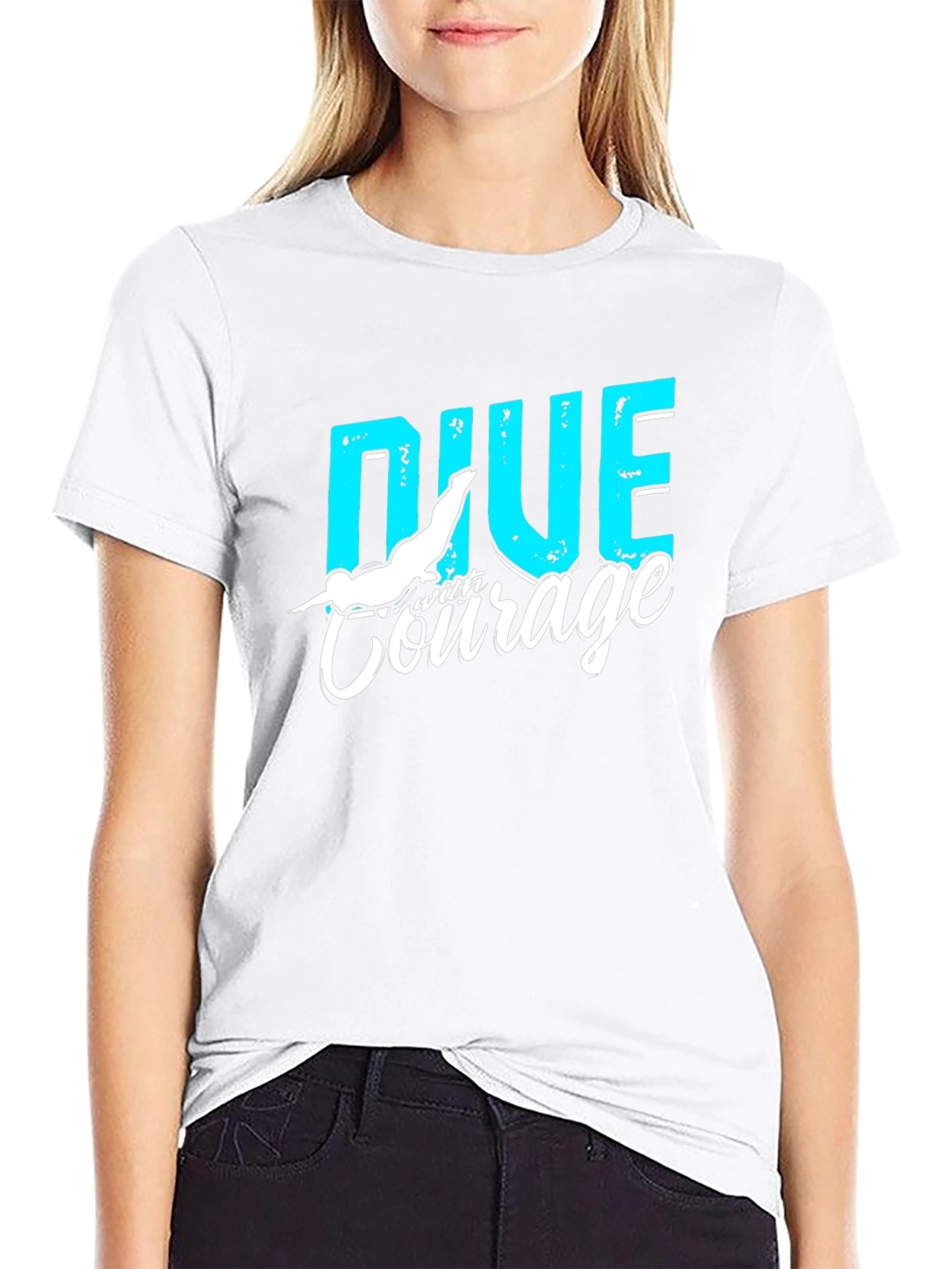 Dive with Courage Graphic T-Shirt
