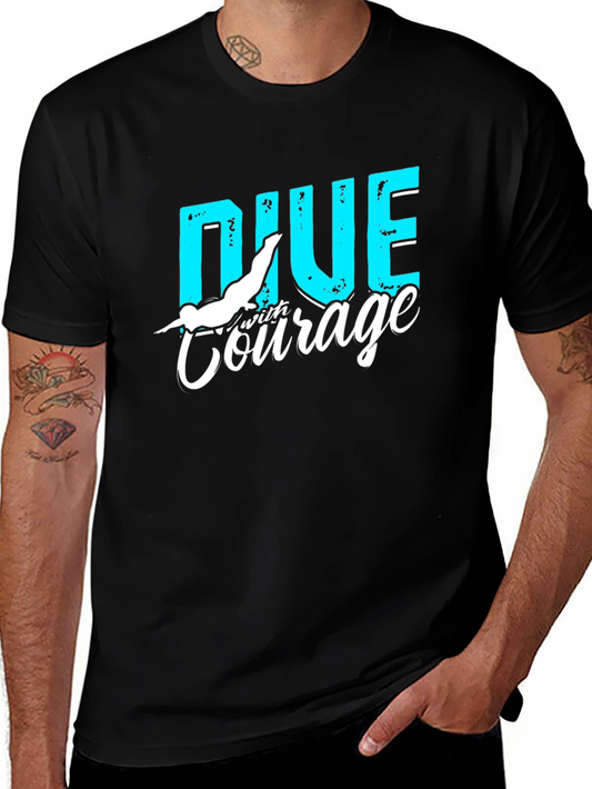 Dive with Courage Graphic T-Shirt