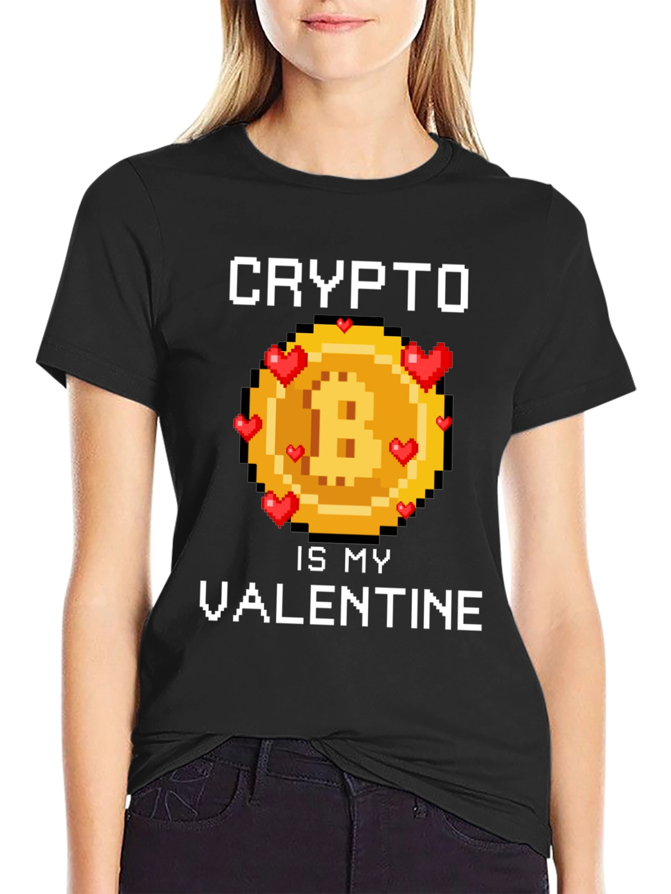 Crypto Is My Valentine T-Shirt Bitcoin Lover Gift