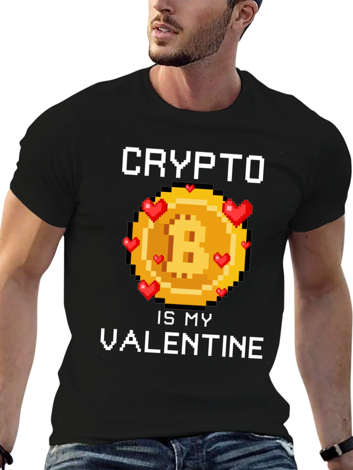 Crypto Is My Valentine T-Shirt Bitcoin Lover Gift