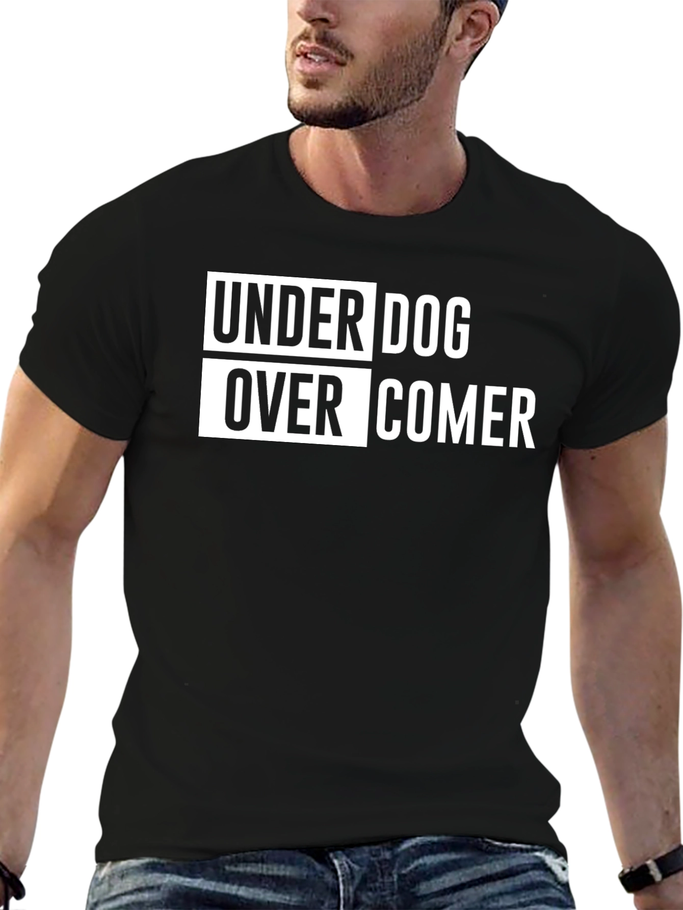 Underdog Overcomer Black T-Shirt