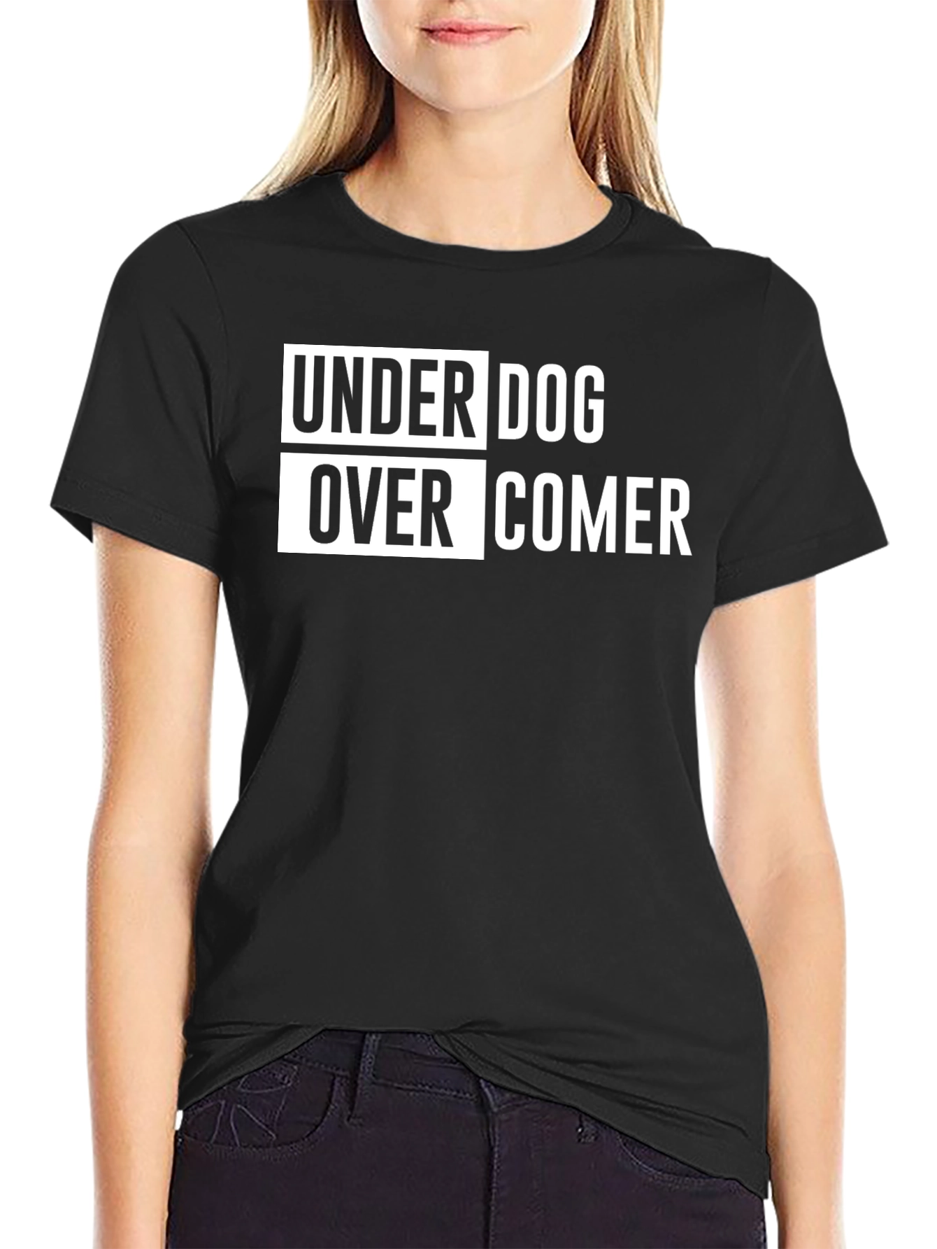 Underdog Overcomer Black T-Shirt