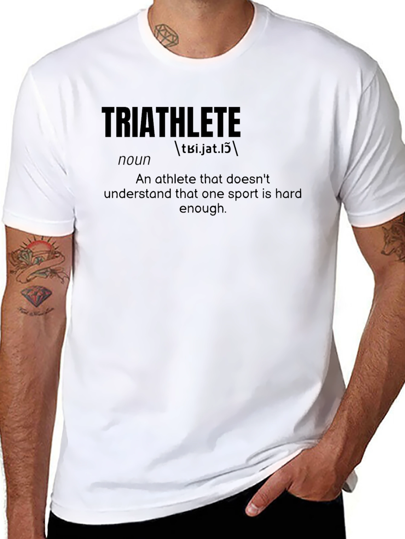 Triathlete Definition T-Shirt - Funny Athlete Gift