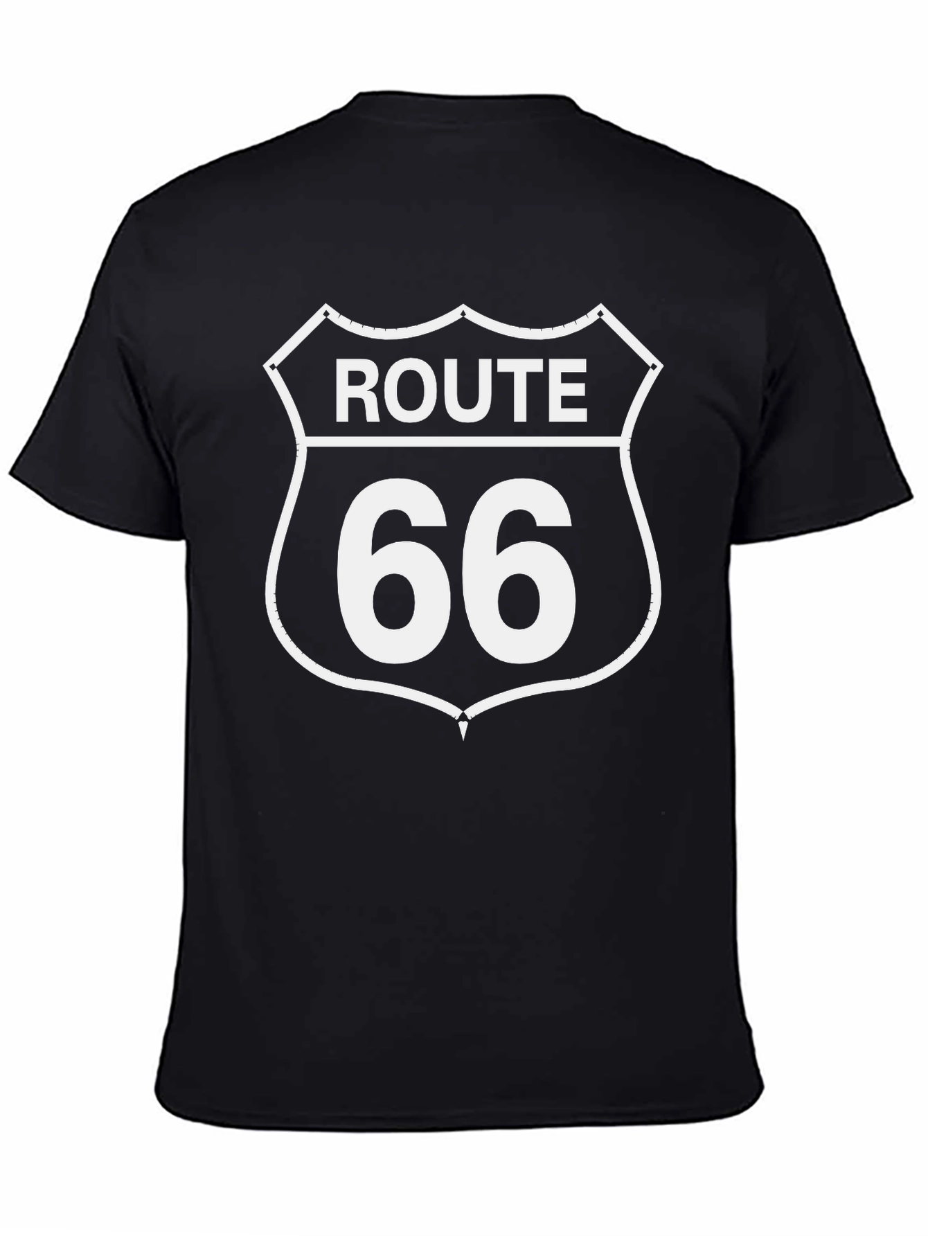 Route 66 Black Graphic T-Shirt