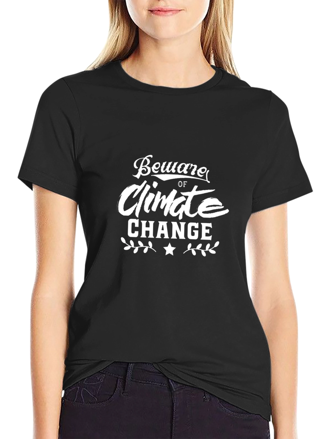 Beware of Climate Change Black Graphic Tee