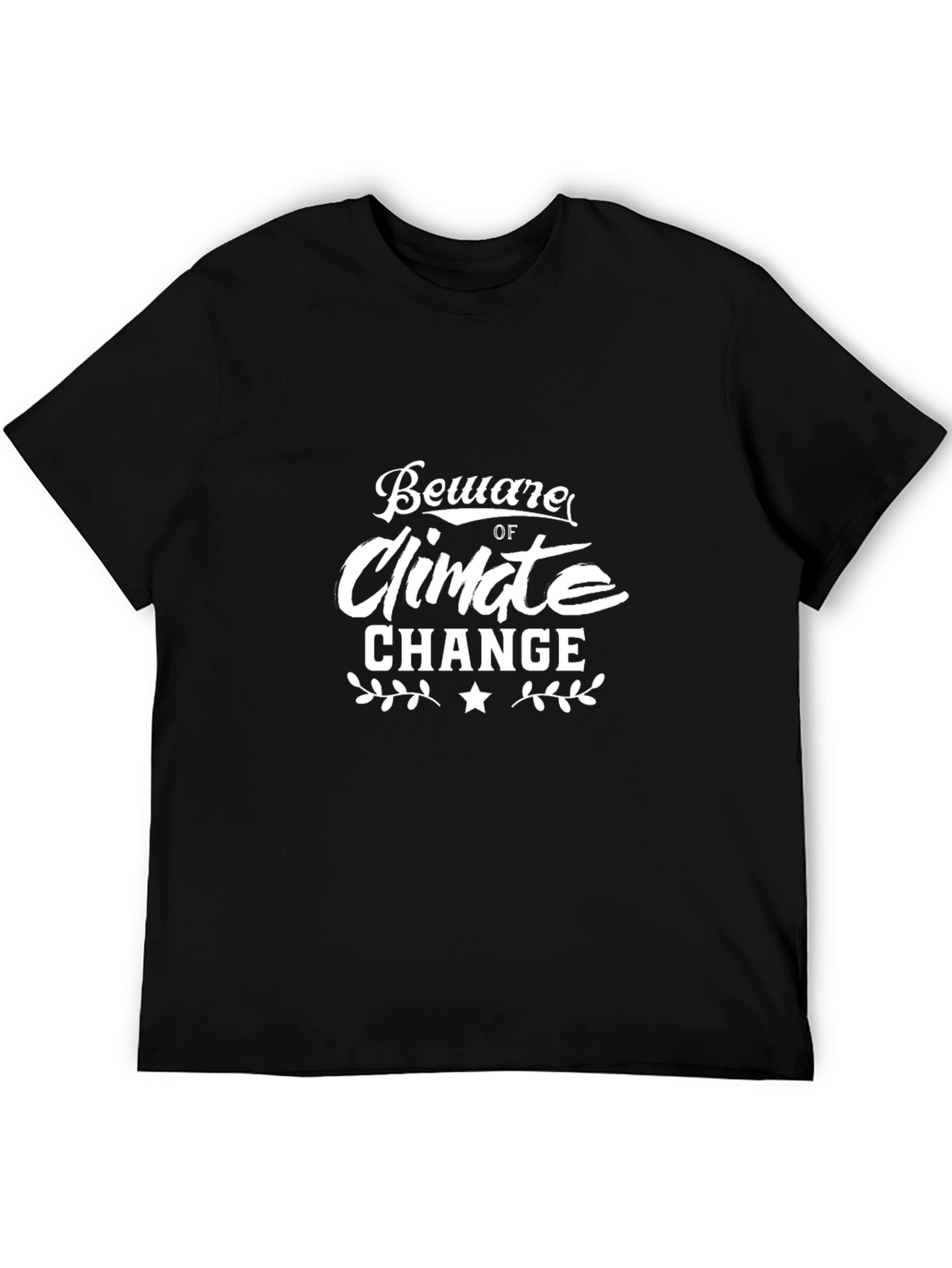Beware of Climate Change Black Graphic Tee