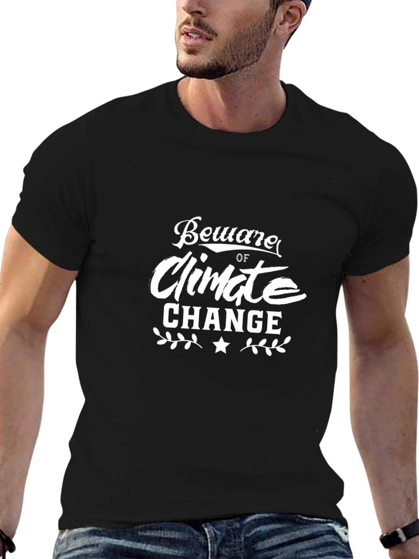 Beware of Climate Change Black Graphic Tee