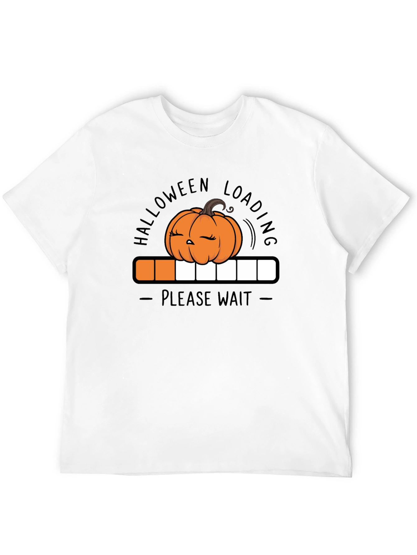 Halloween Loading Pumpkin Graphic T-Shirt