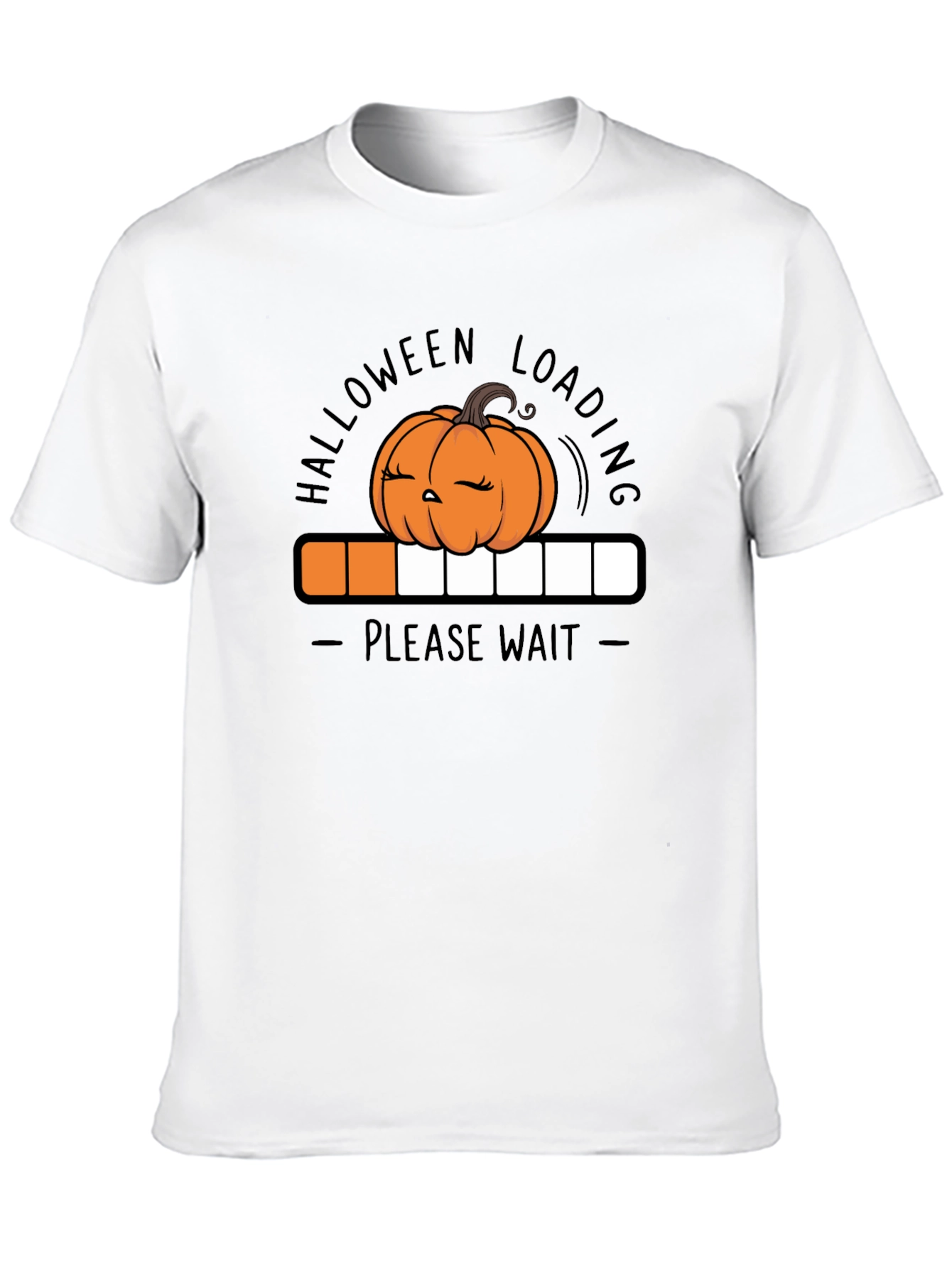 Halloween Loading Pumpkin Graphic T-Shirt