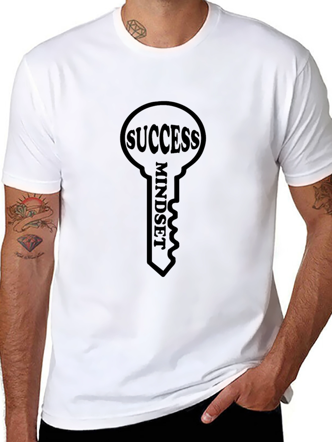 Success Mindset Graphic Tee - Key to Achievement