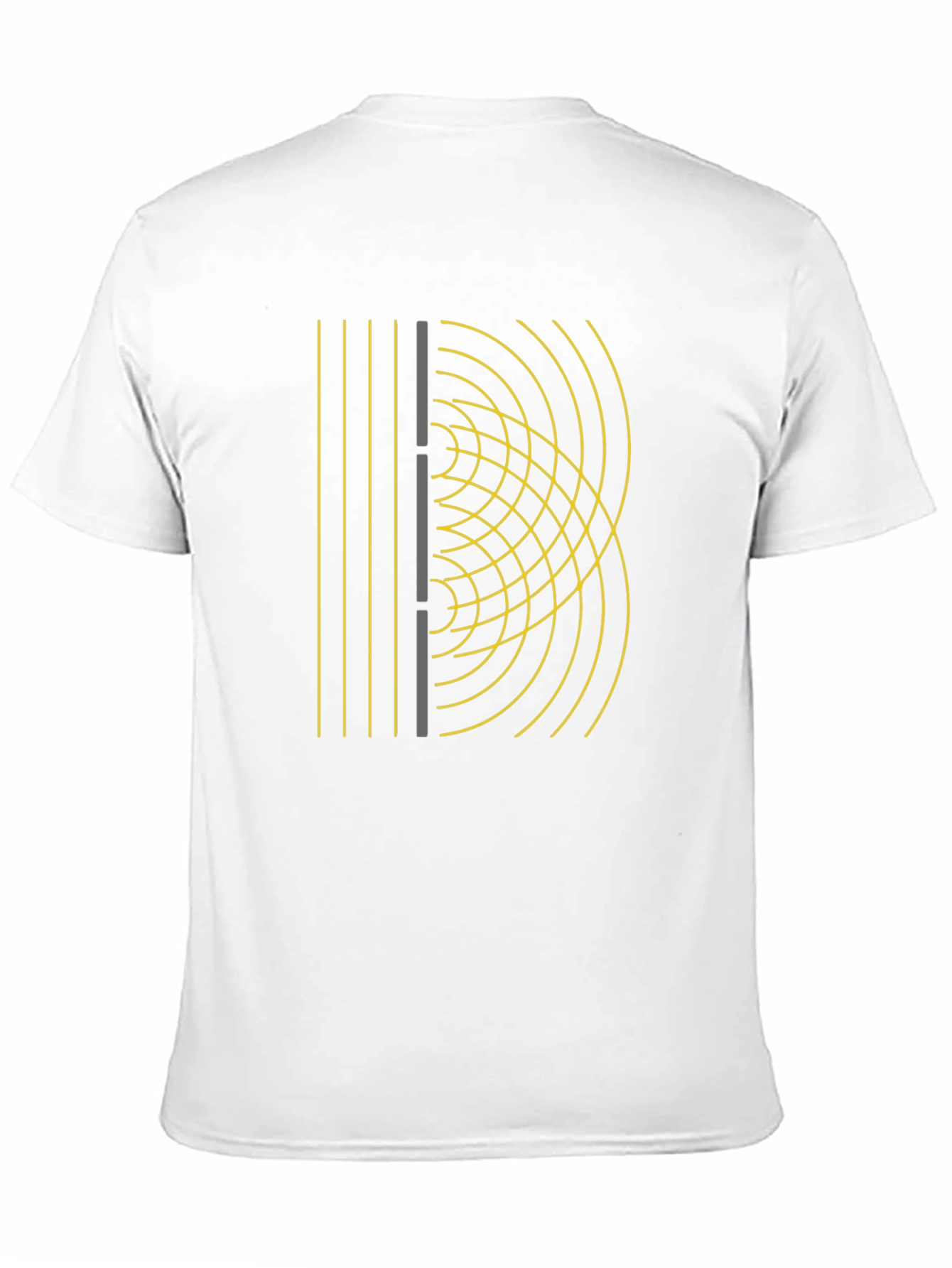 Wave Interference Black Graphic Tee