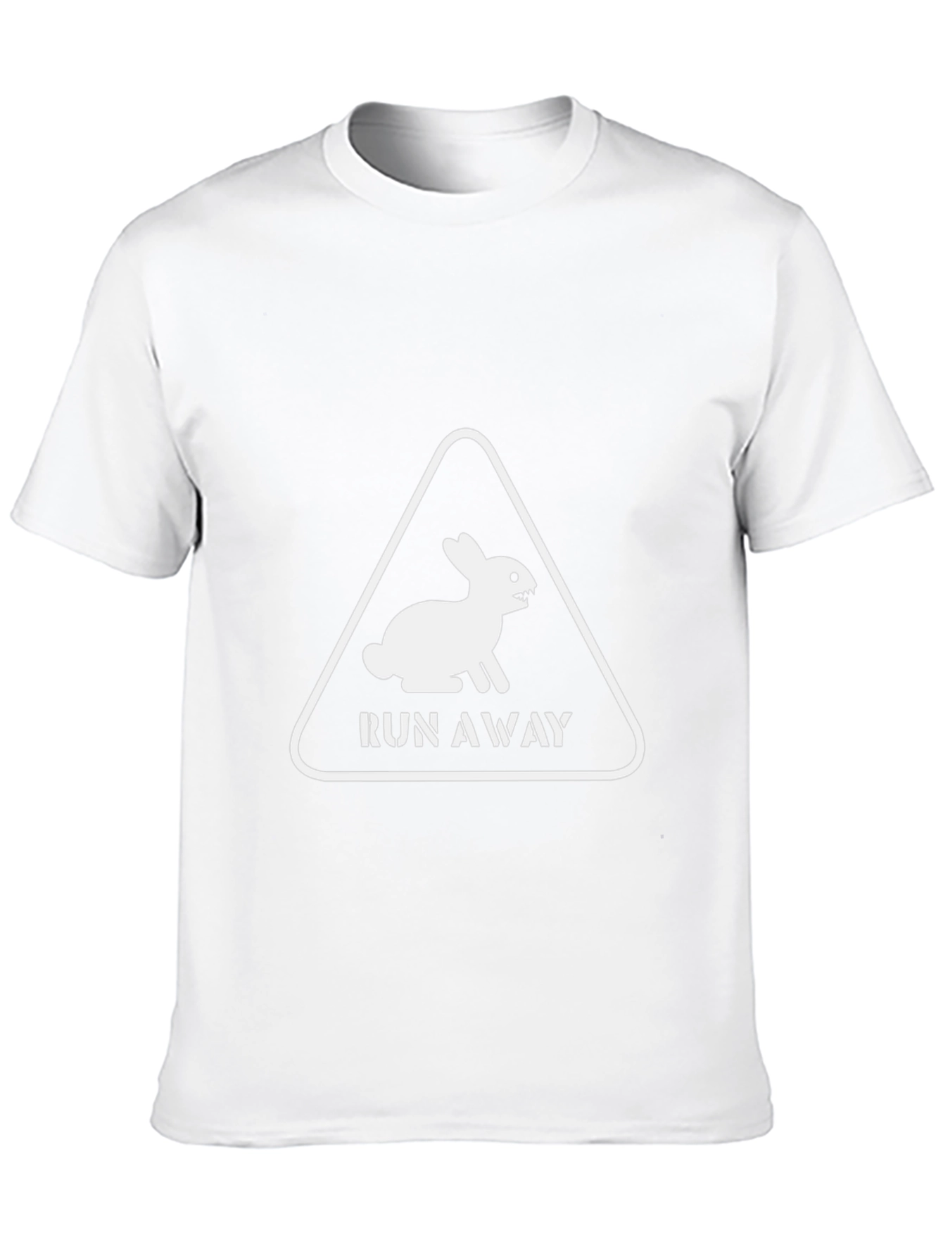 Run Away Rabbit Mens Black Graphic Tee