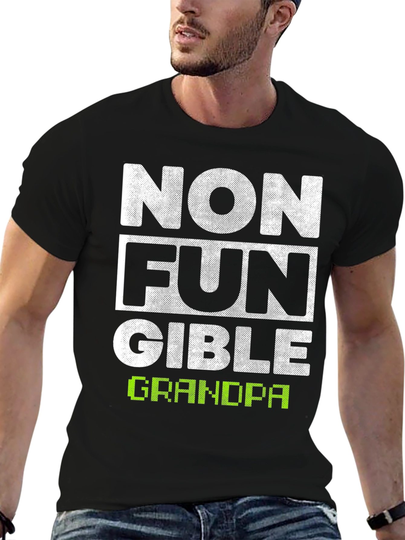 Non-Fungible Grandpa Graphic T-Shirt