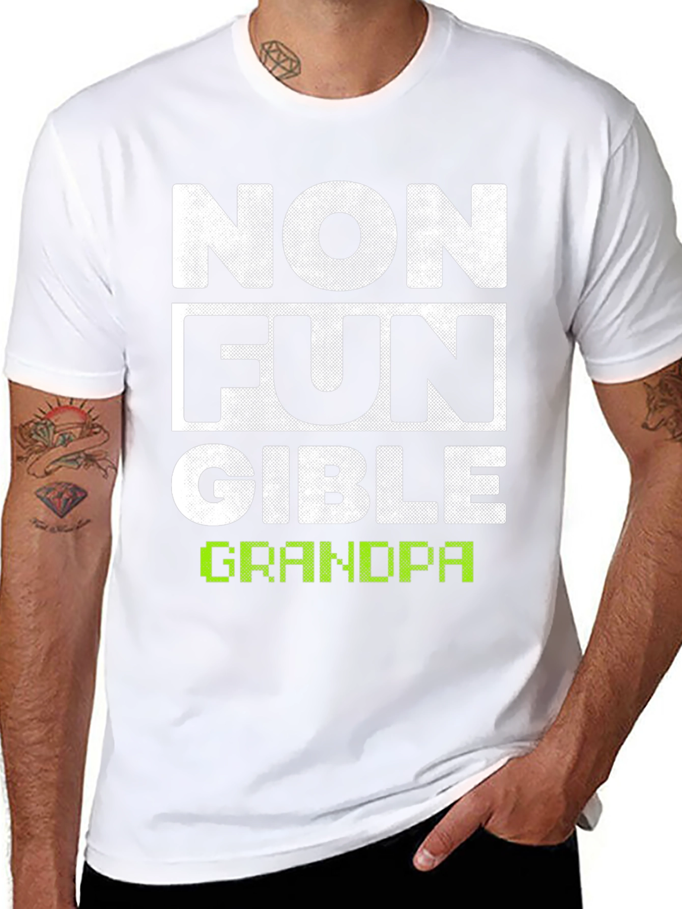 Non-Fungible Grandpa Graphic T-Shirt