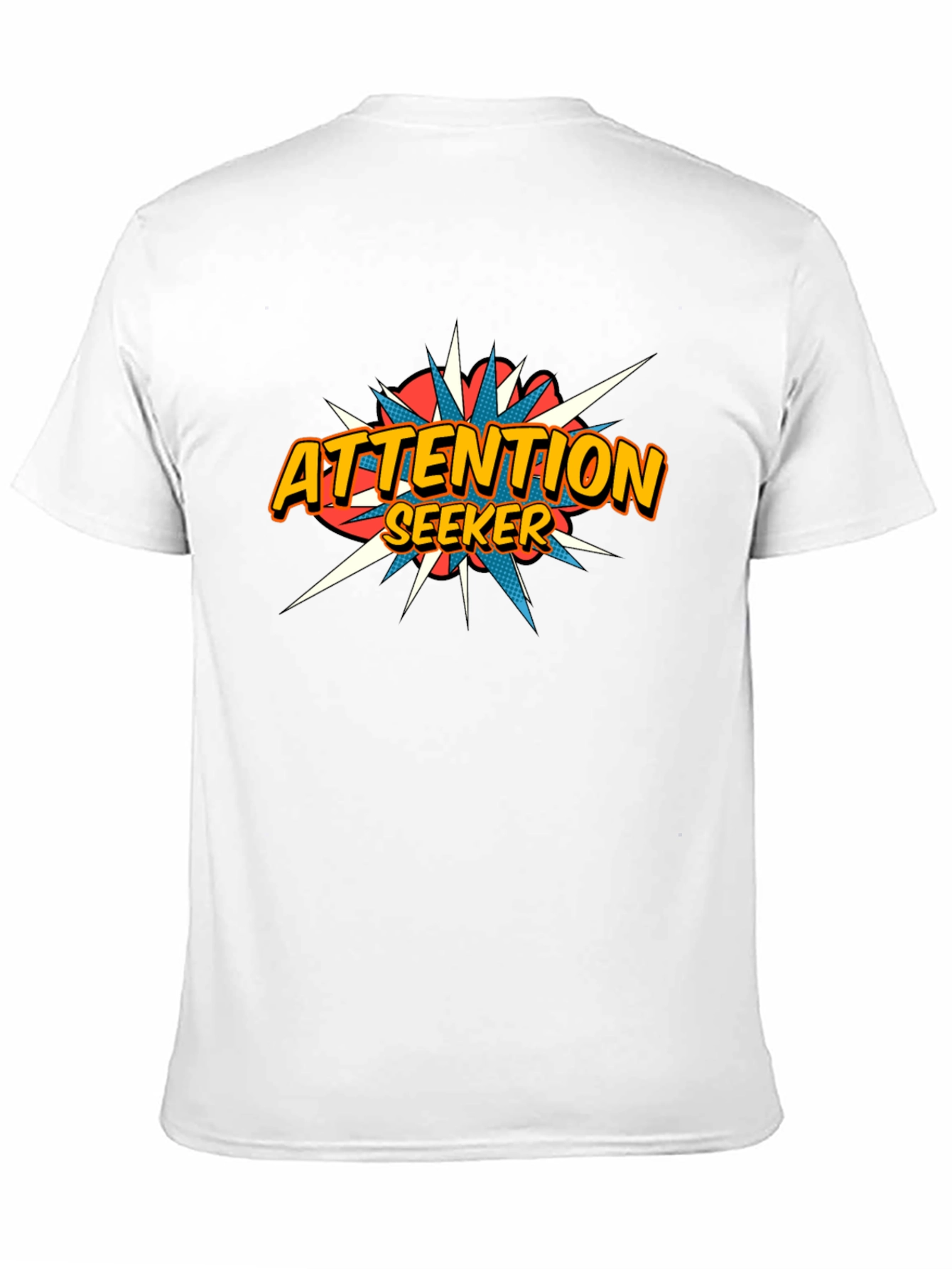 Attention Seeker Graphic Tee - Black Cotton T-Shirt