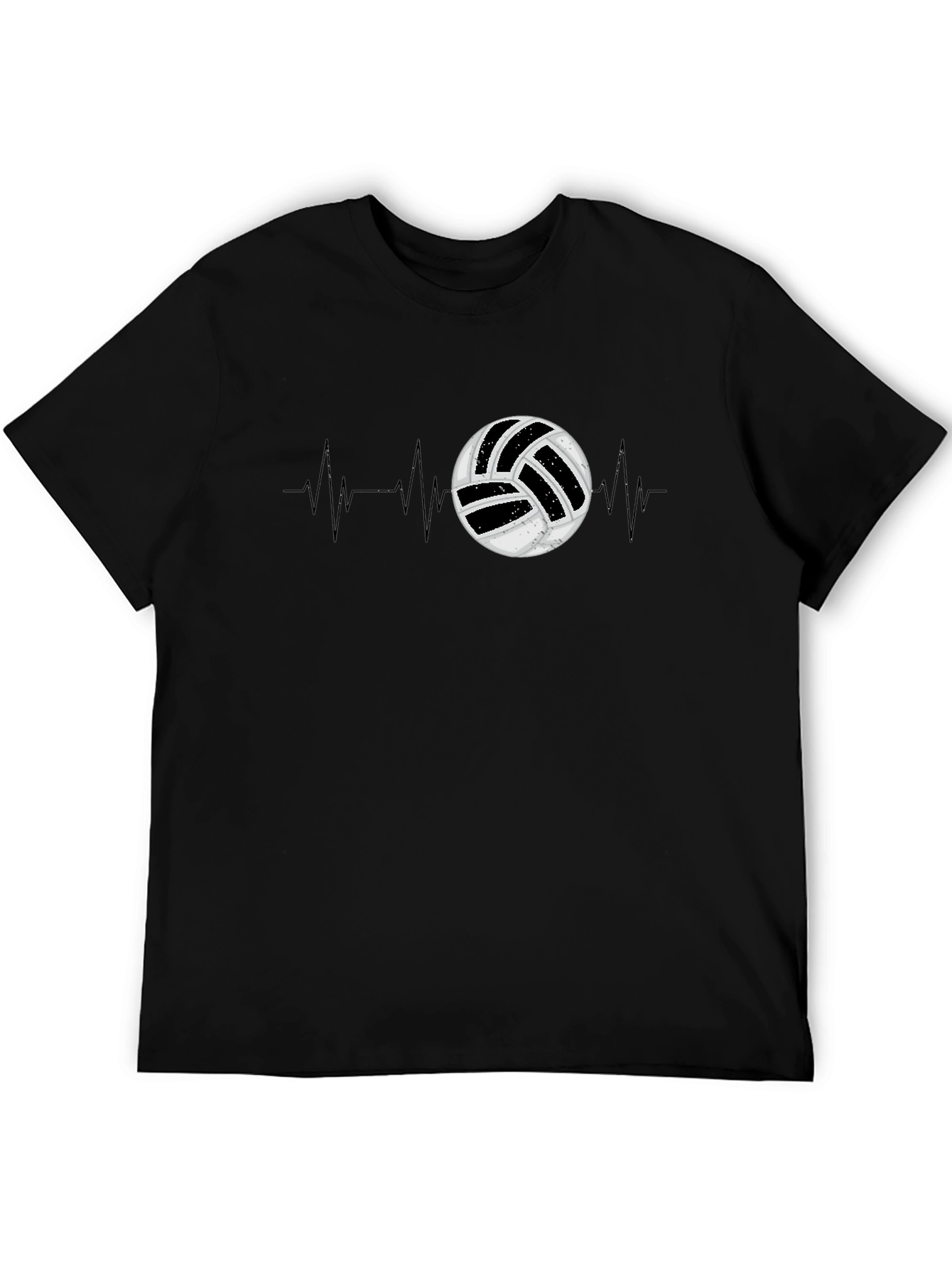 Volleyball Heartbeat Graphic Tee - Sports T-Shirt