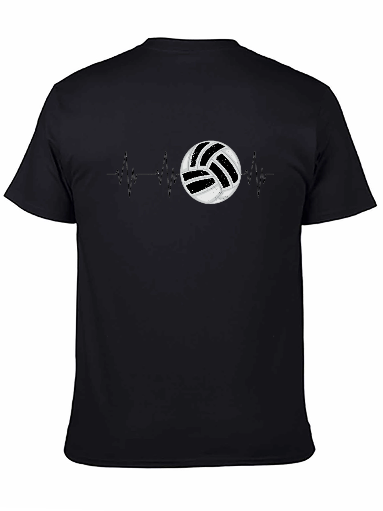 Volleyball Heartbeat Graphic Tee - Sports T-Shirt