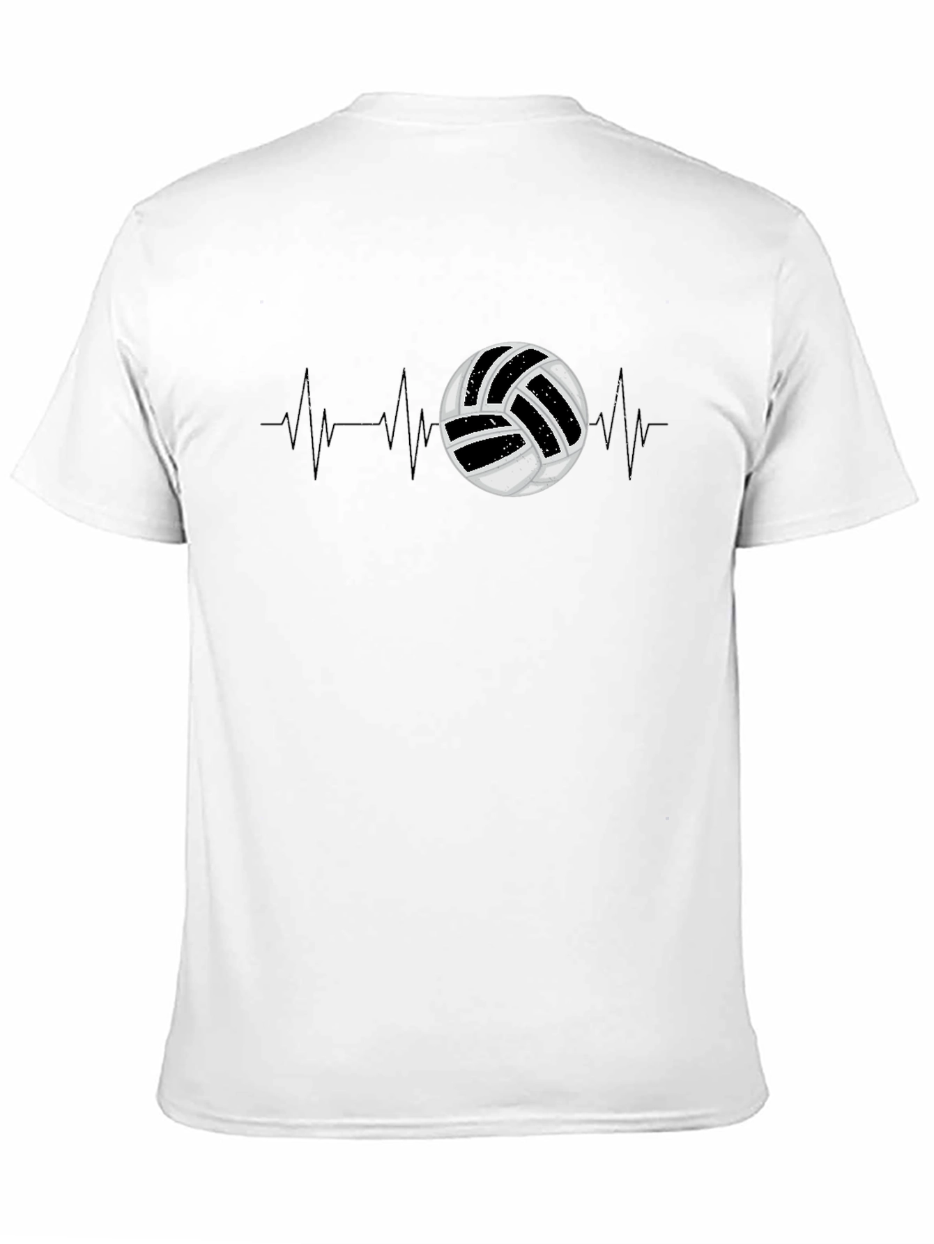 Volleyball Heartbeat Graphic Tee - Sports T-Shirt
