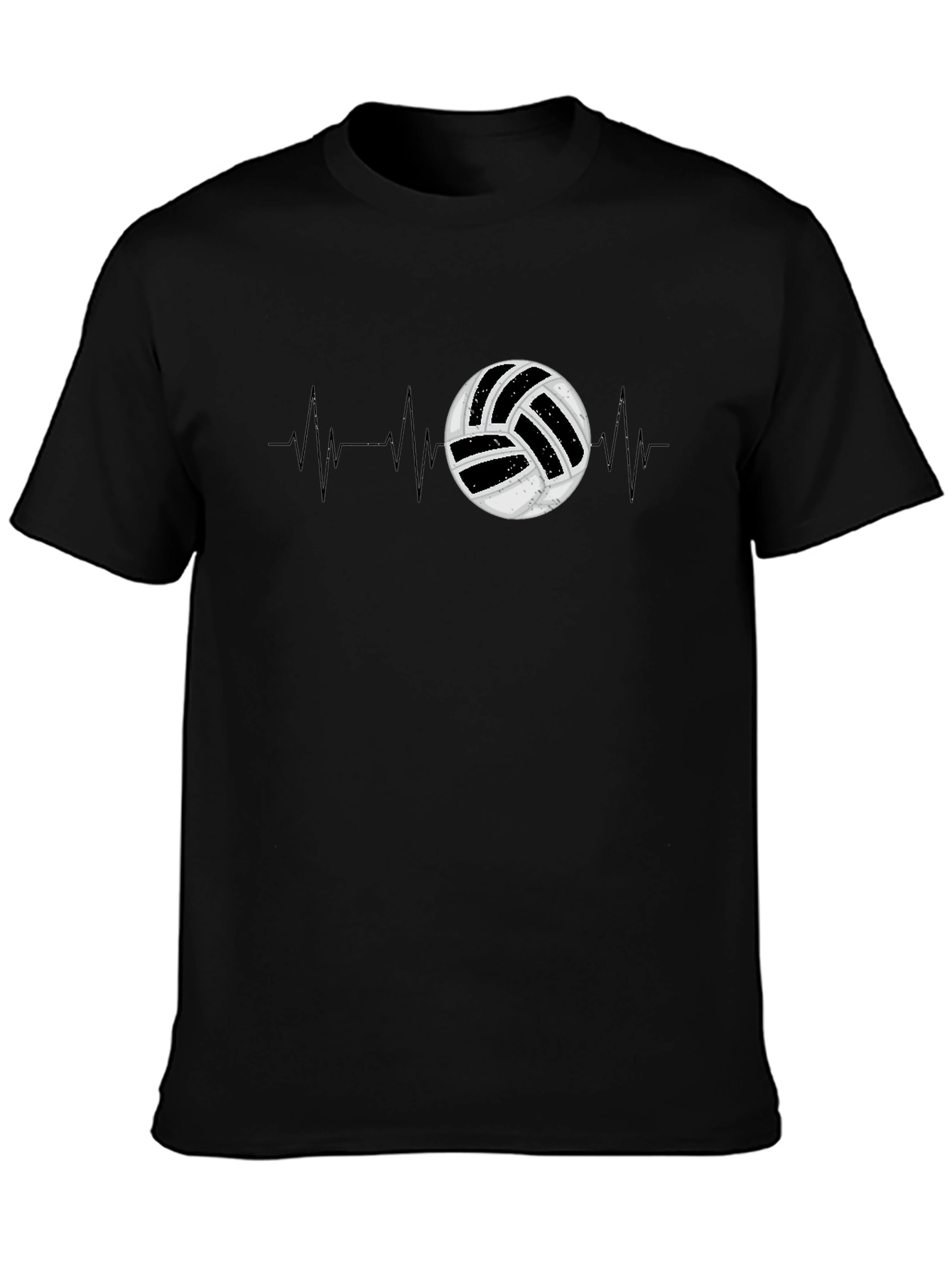 Volleyball Heartbeat Graphic Tee - Sports T-Shirt