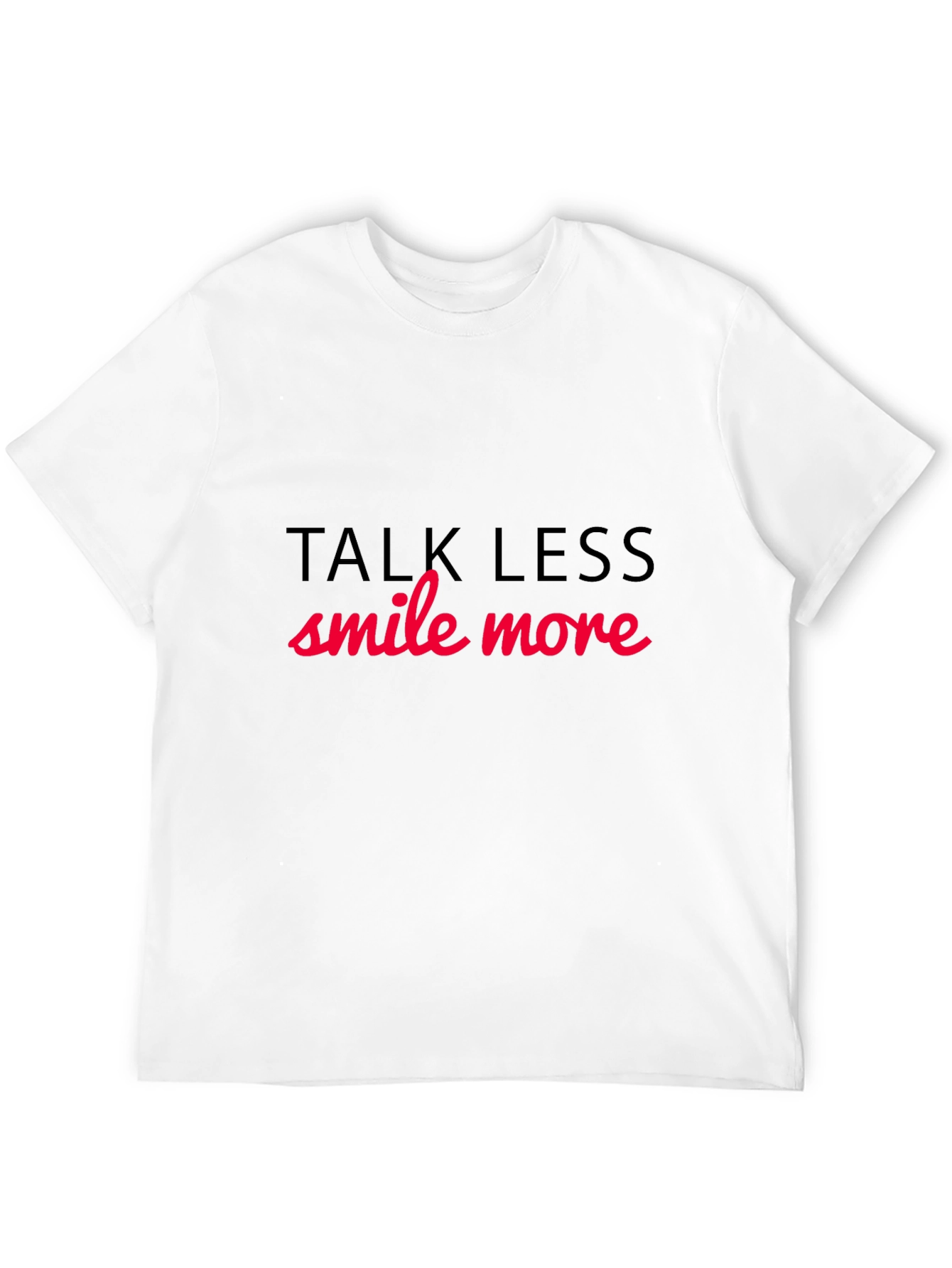 Talk Less Smile More Black Graphic Tee