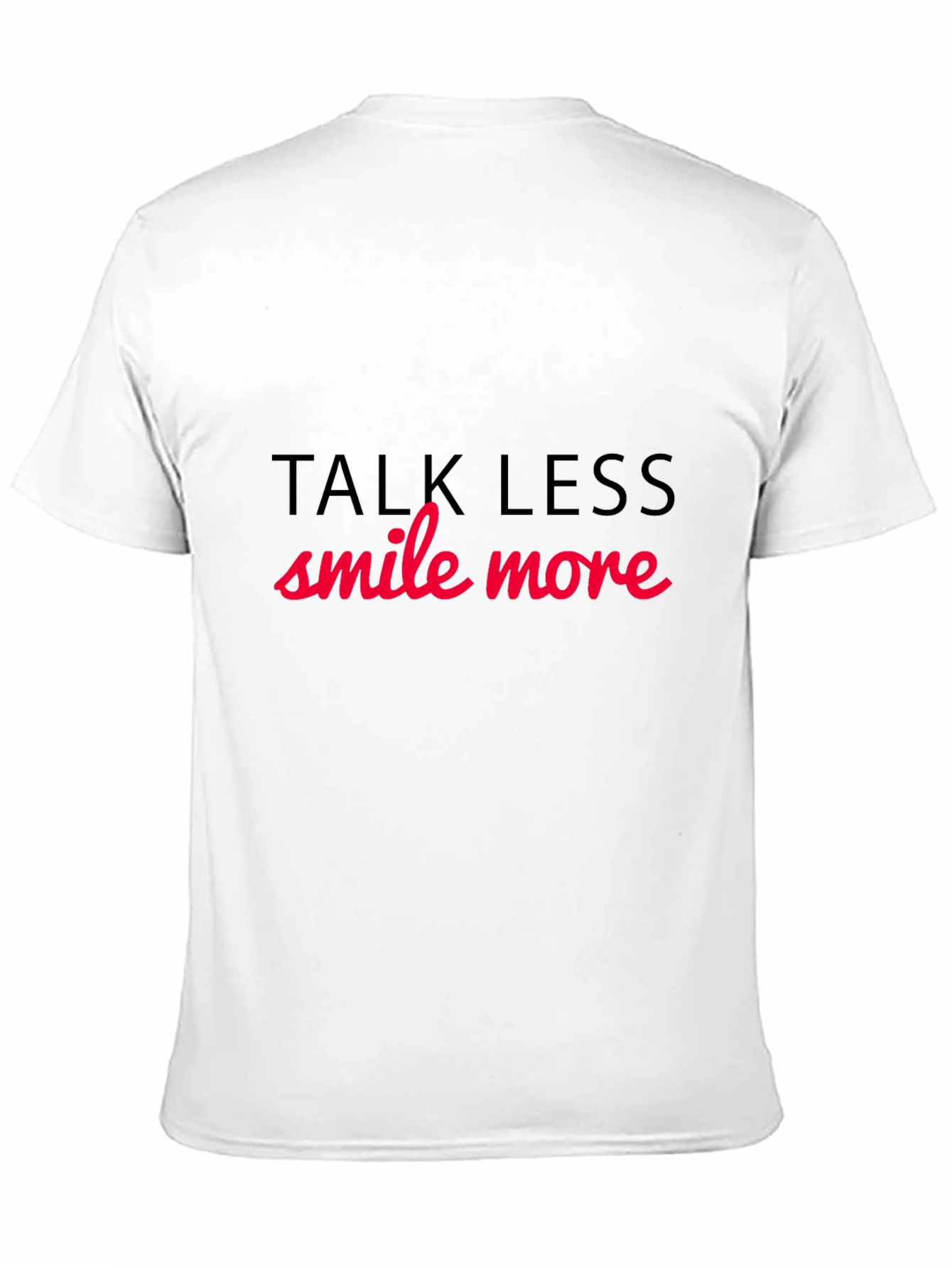 Talk Less Smile More Black Graphic Tee