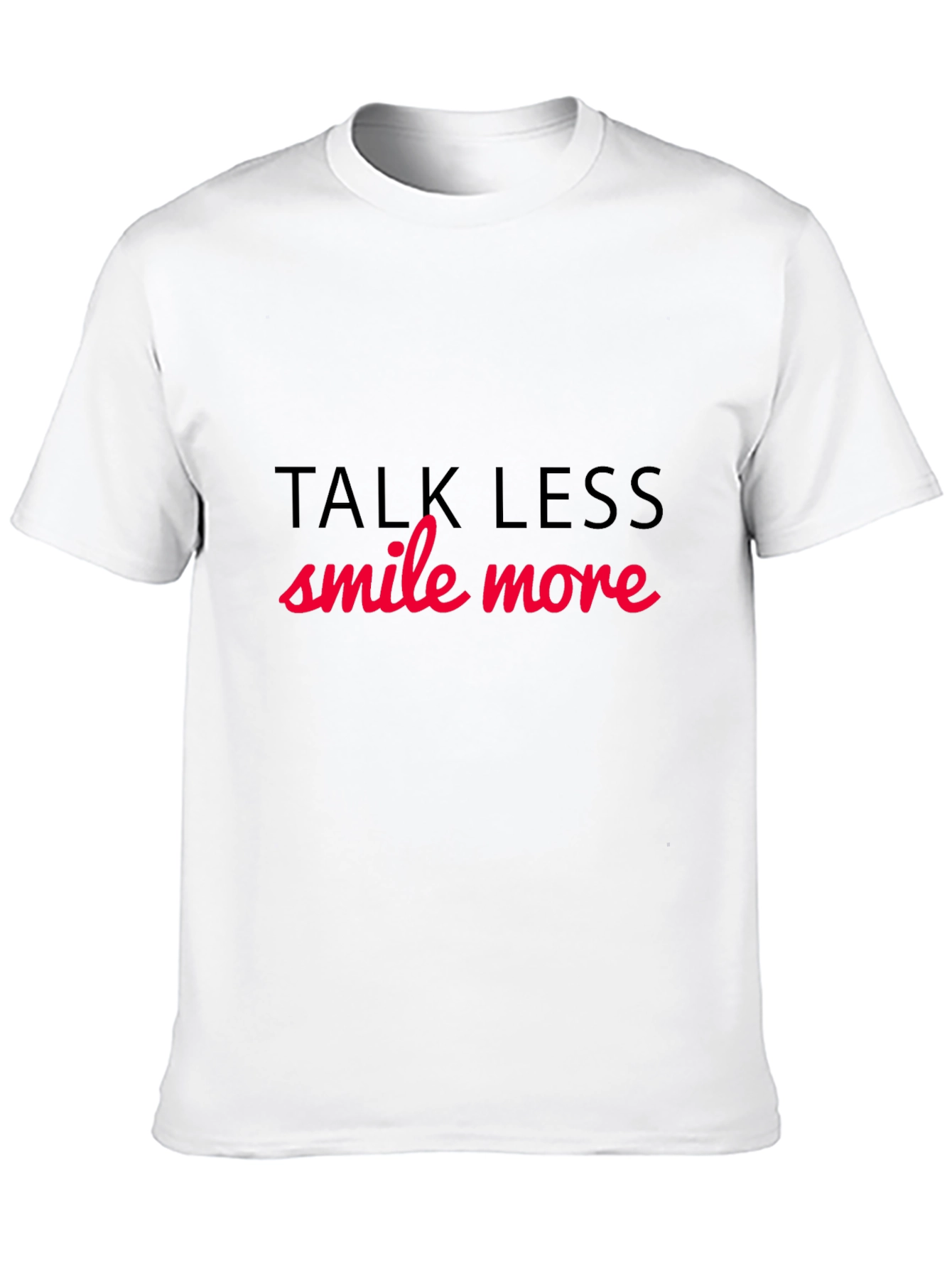 Talk Less Smile More Black Graphic Tee