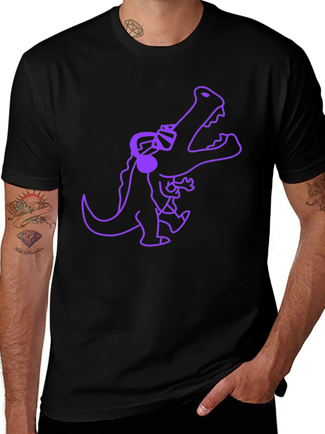 Cool Gator Graphic Tee - Black