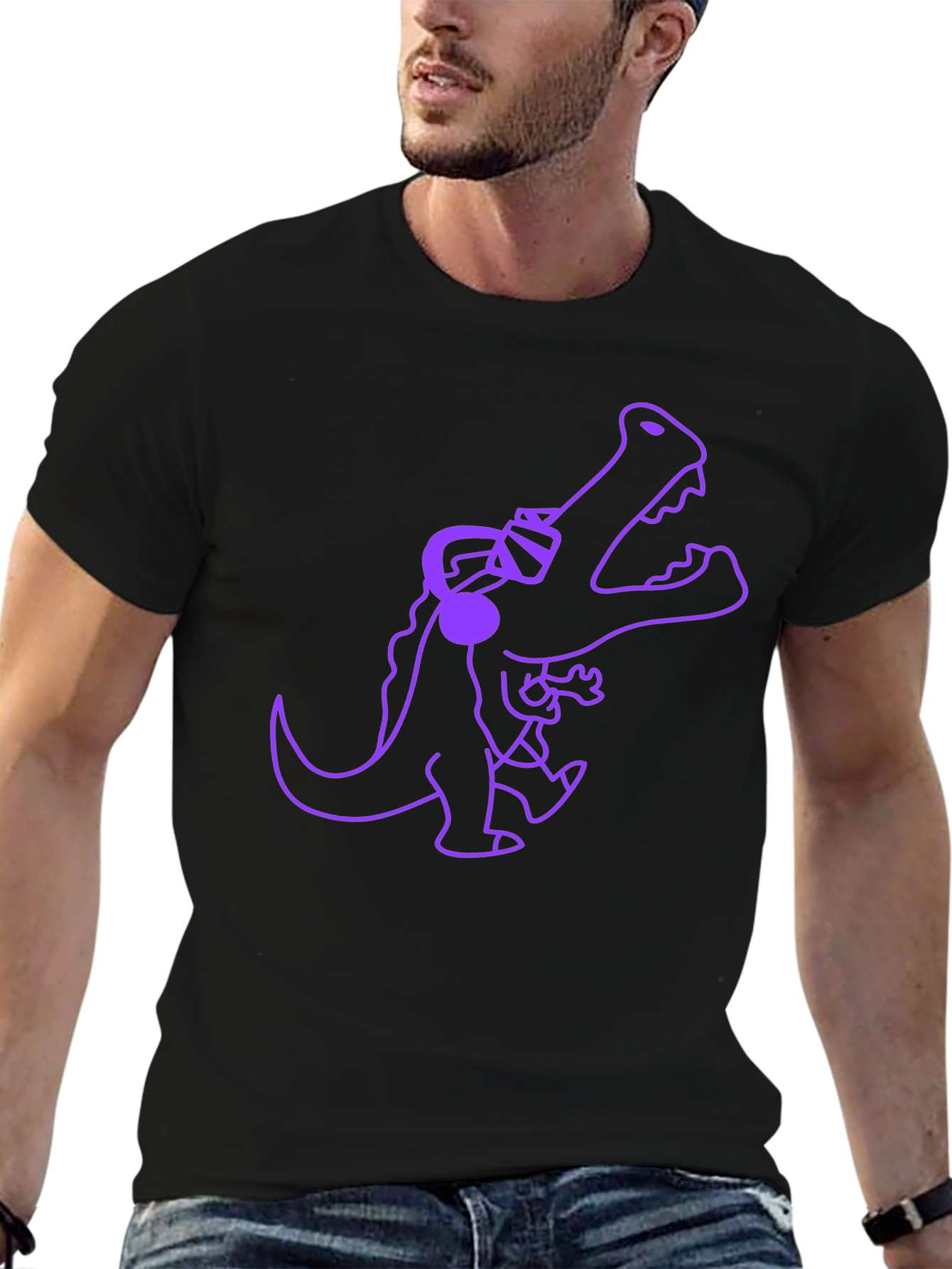 Cool Gator Graphic Tee - Black