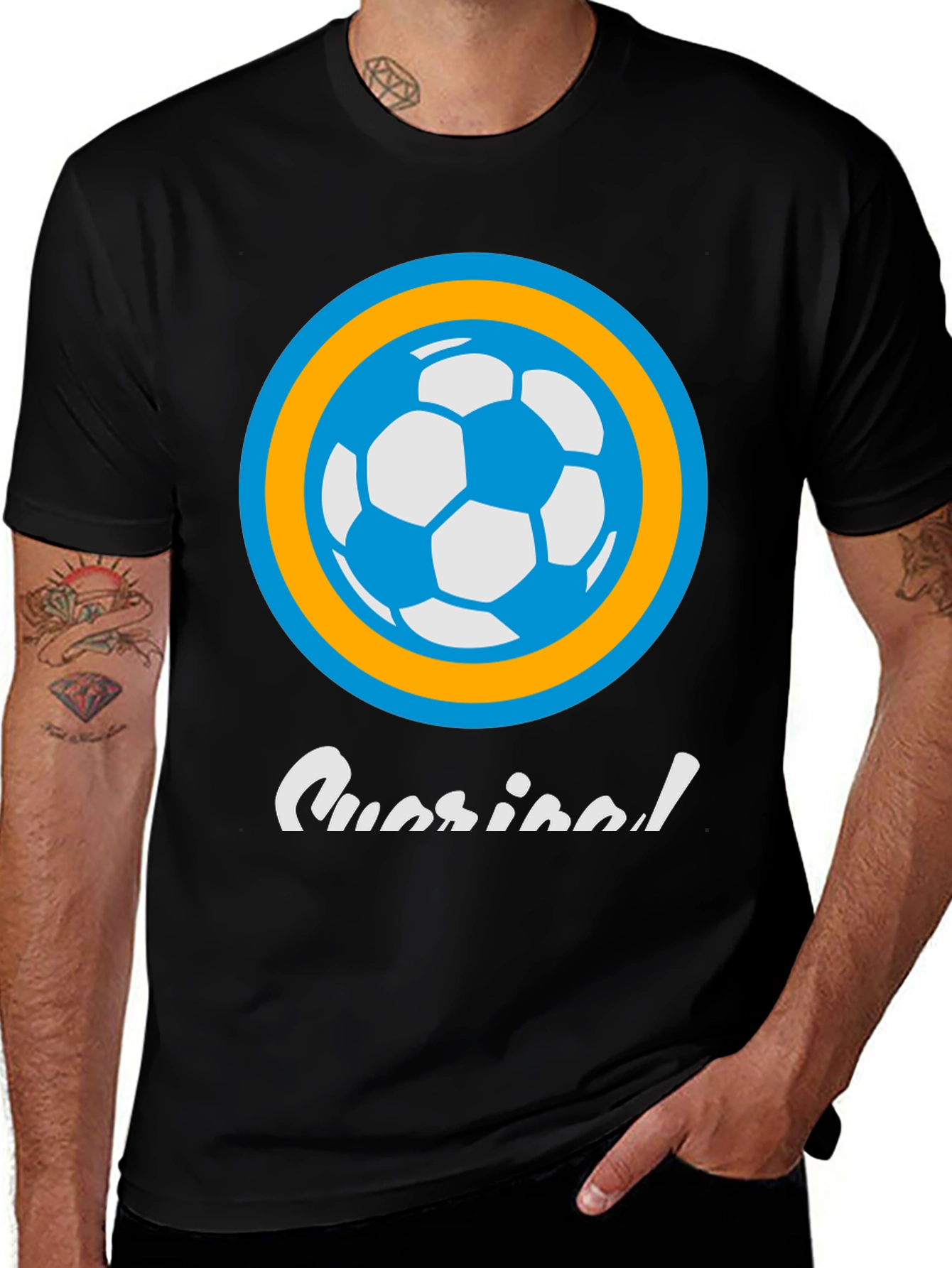 Soccer Ball Graphic Tee - Casual Style
