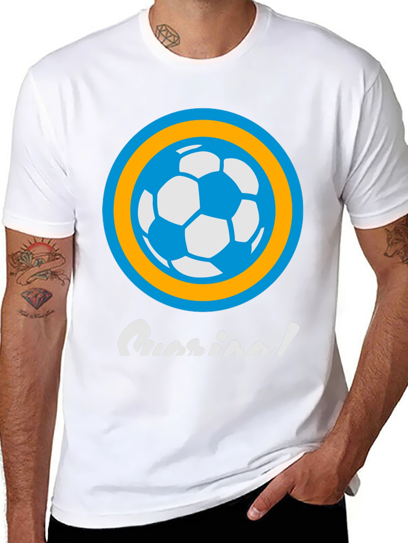 Soccer Ball Graphic Tee - Casual Style