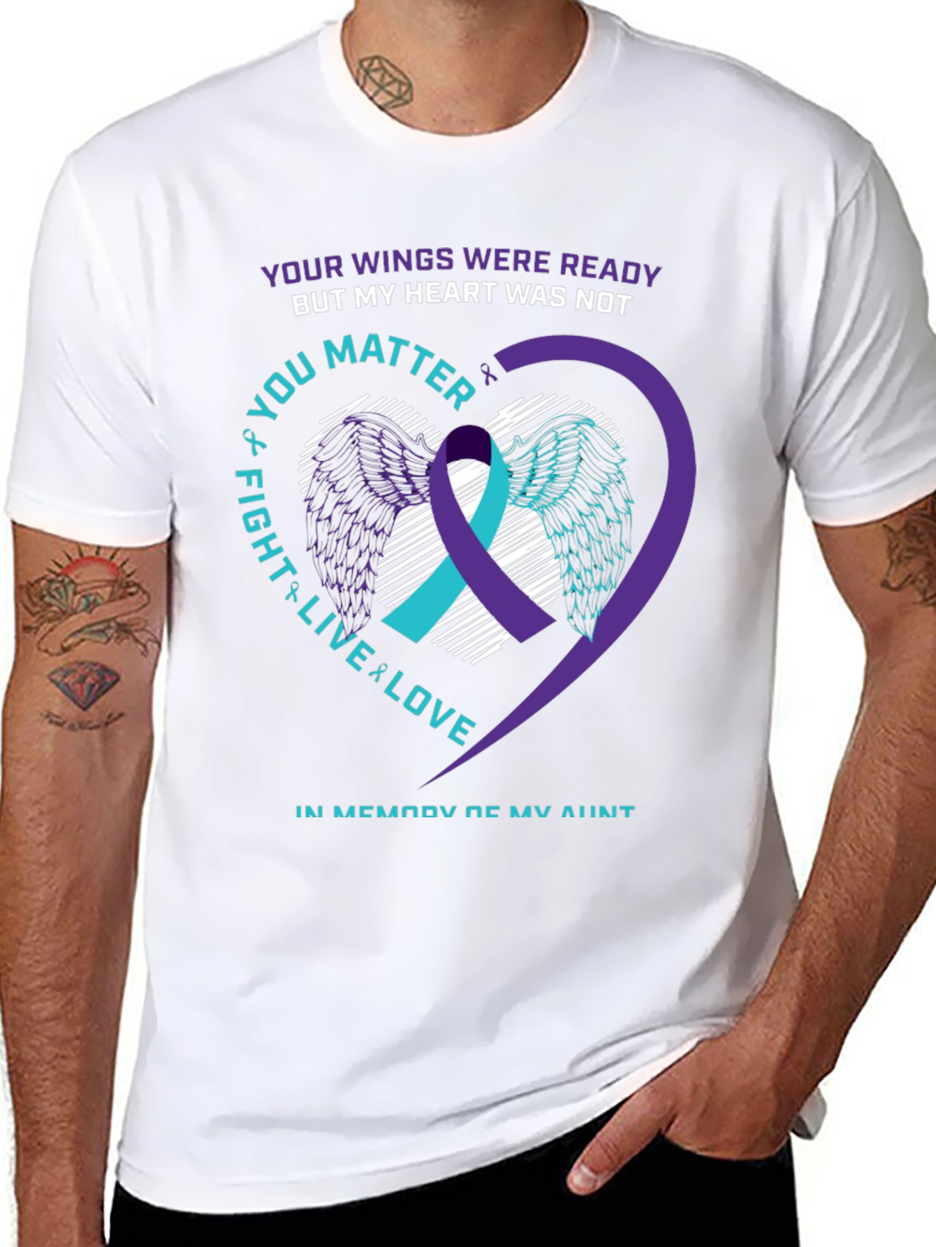 Suicide Awareness T-Shirt: Your Wings Were Ready